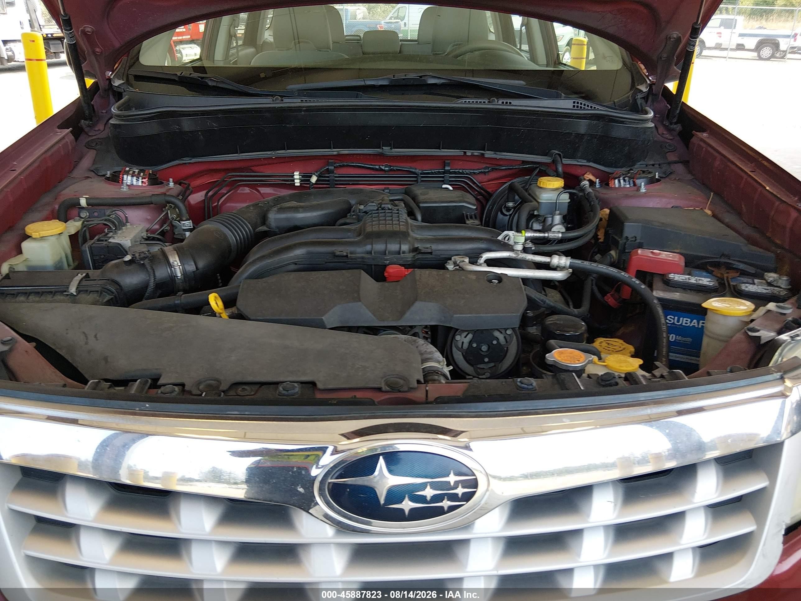 2012 Subaru Forester 2.5x Burgundy vin: JF2SHABC6CH404295