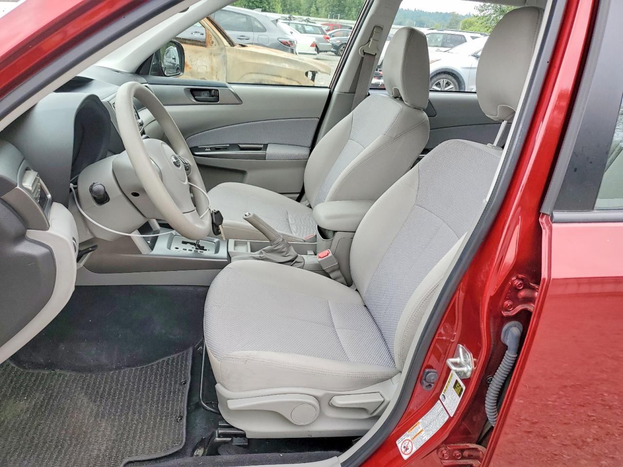2012 Subaru Forester 2.5x Red vin: JF2SHABC6CH435644