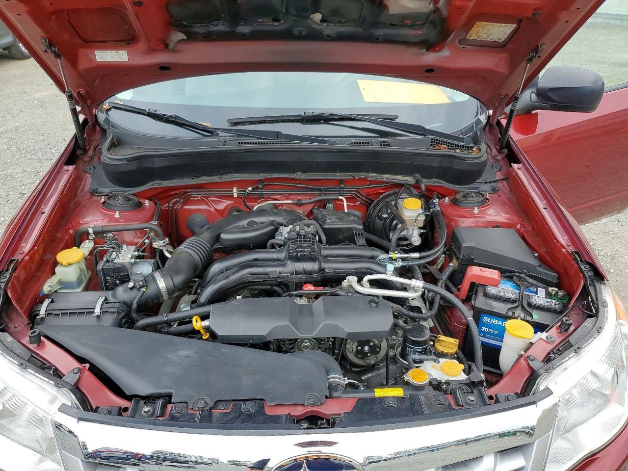 2012 Subaru Forester 2.5x Red vin: JF2SHABC6CH435644
