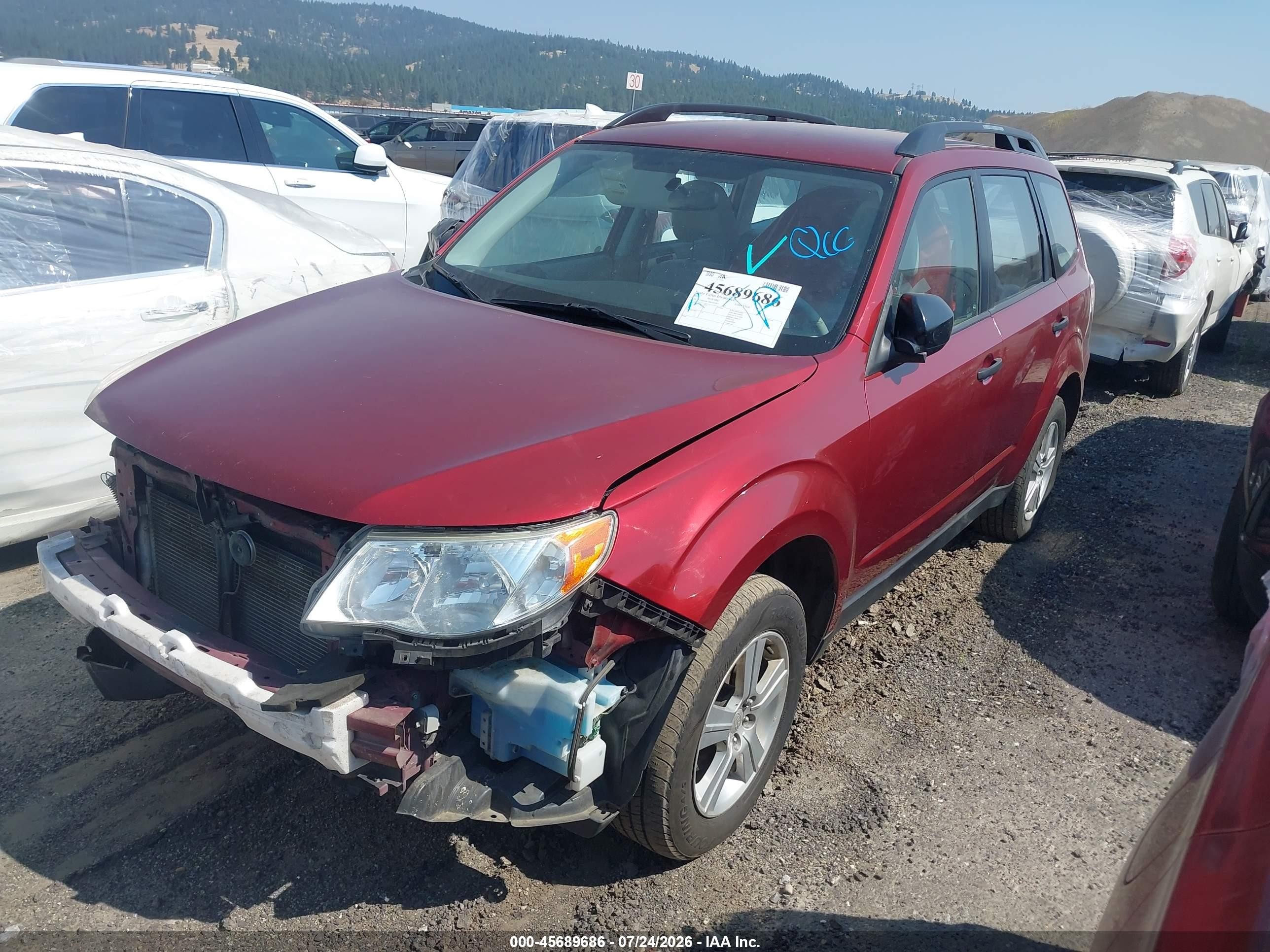 2011 Subaru Forester 2.5x Burgundy vin: JF2SHABC7BH767347