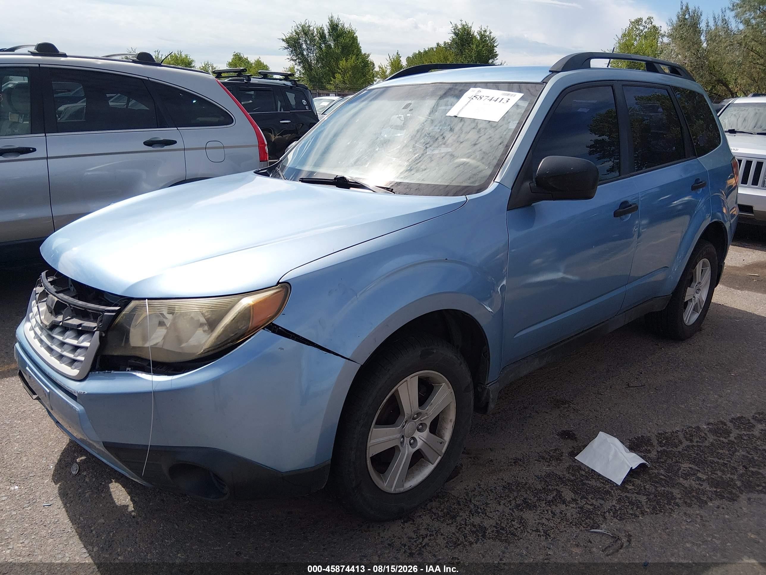 2012 Subaru Forester 2.5x Blue vin: JF2SHABC7CH433627