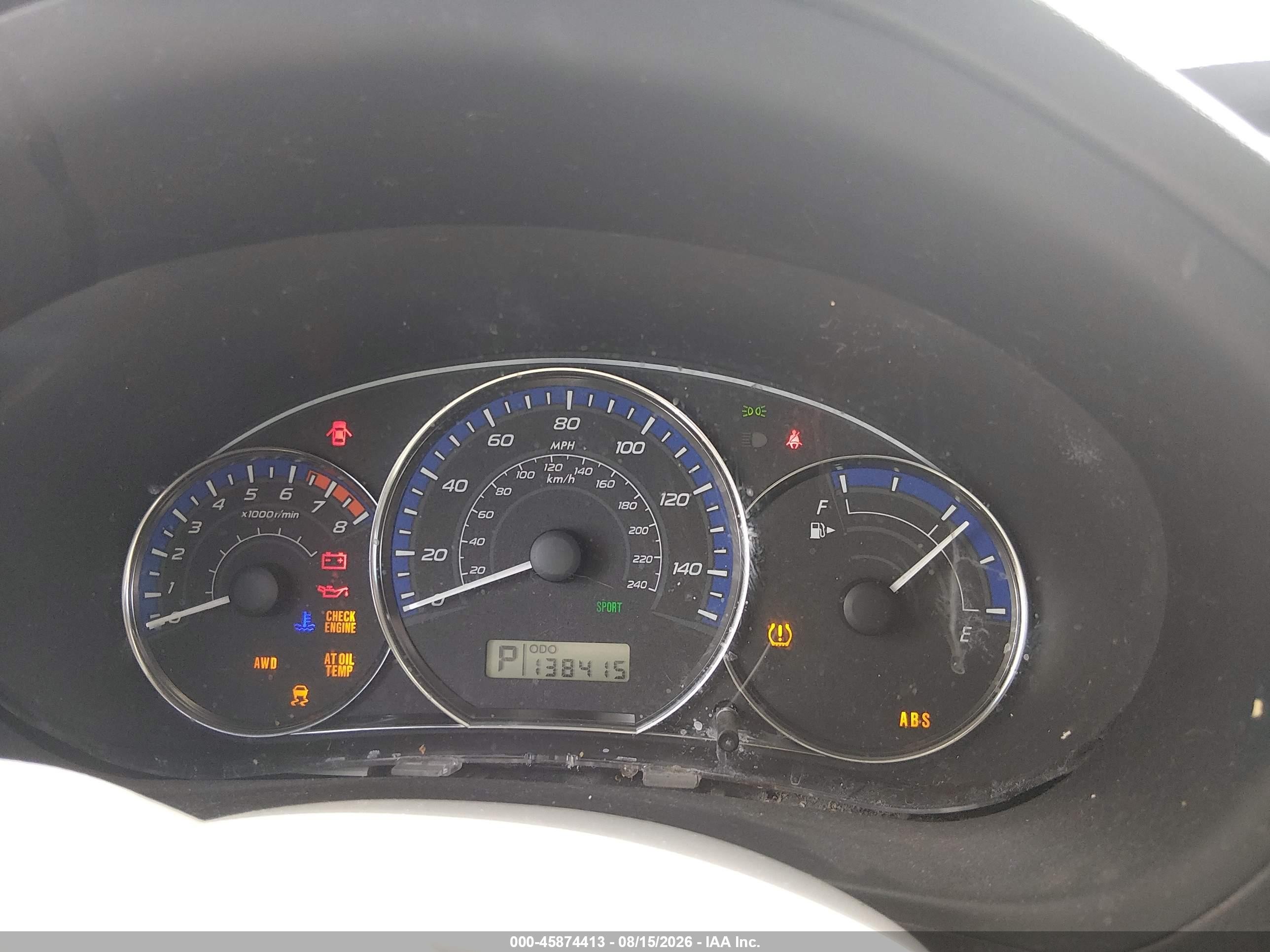 2012 Subaru Forester 2.5x Blue vin: JF2SHABC7CH433627