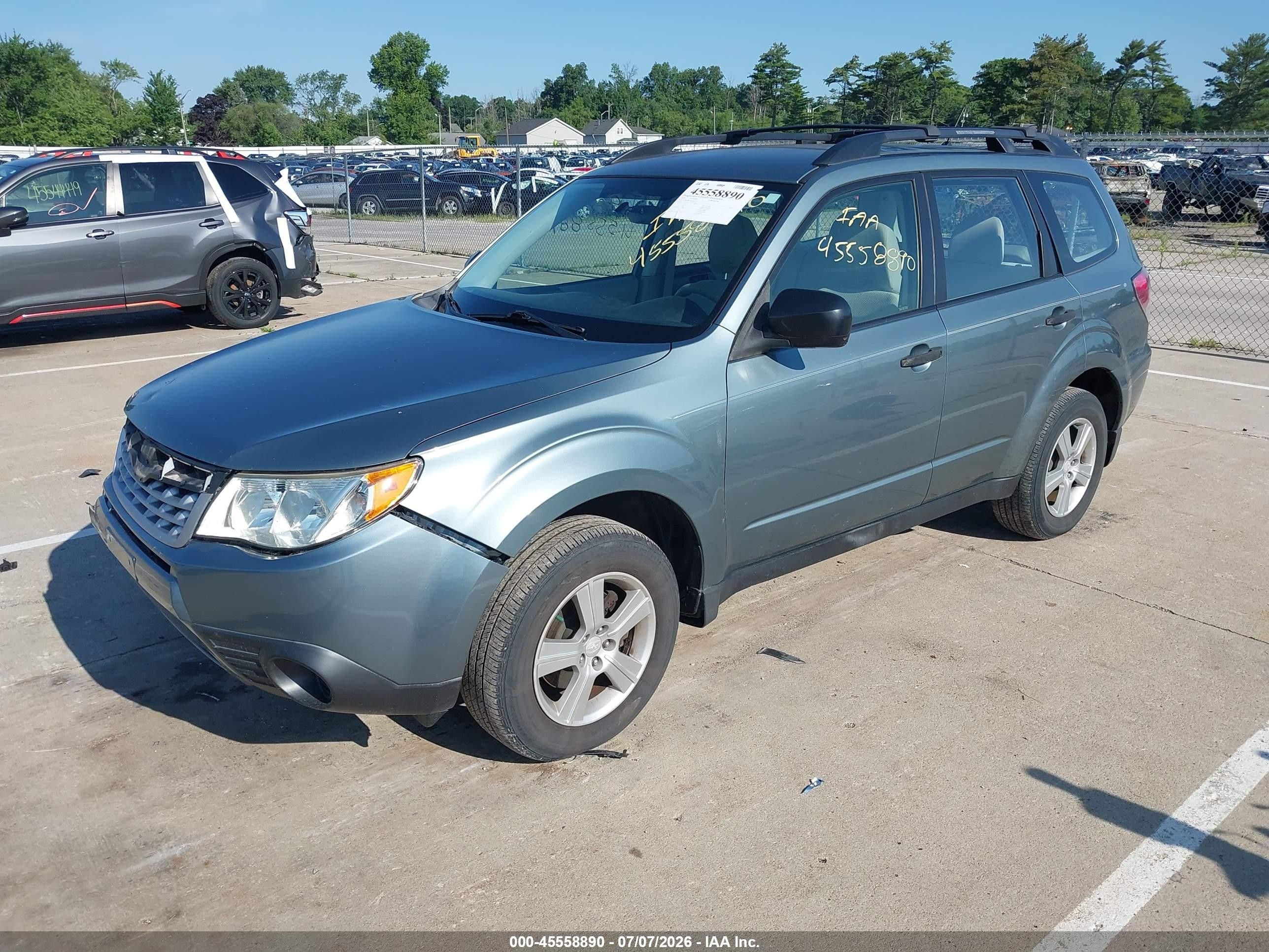 2012 Subaru Forester 2.5x Teal vin: JF2SHABC7CH466837