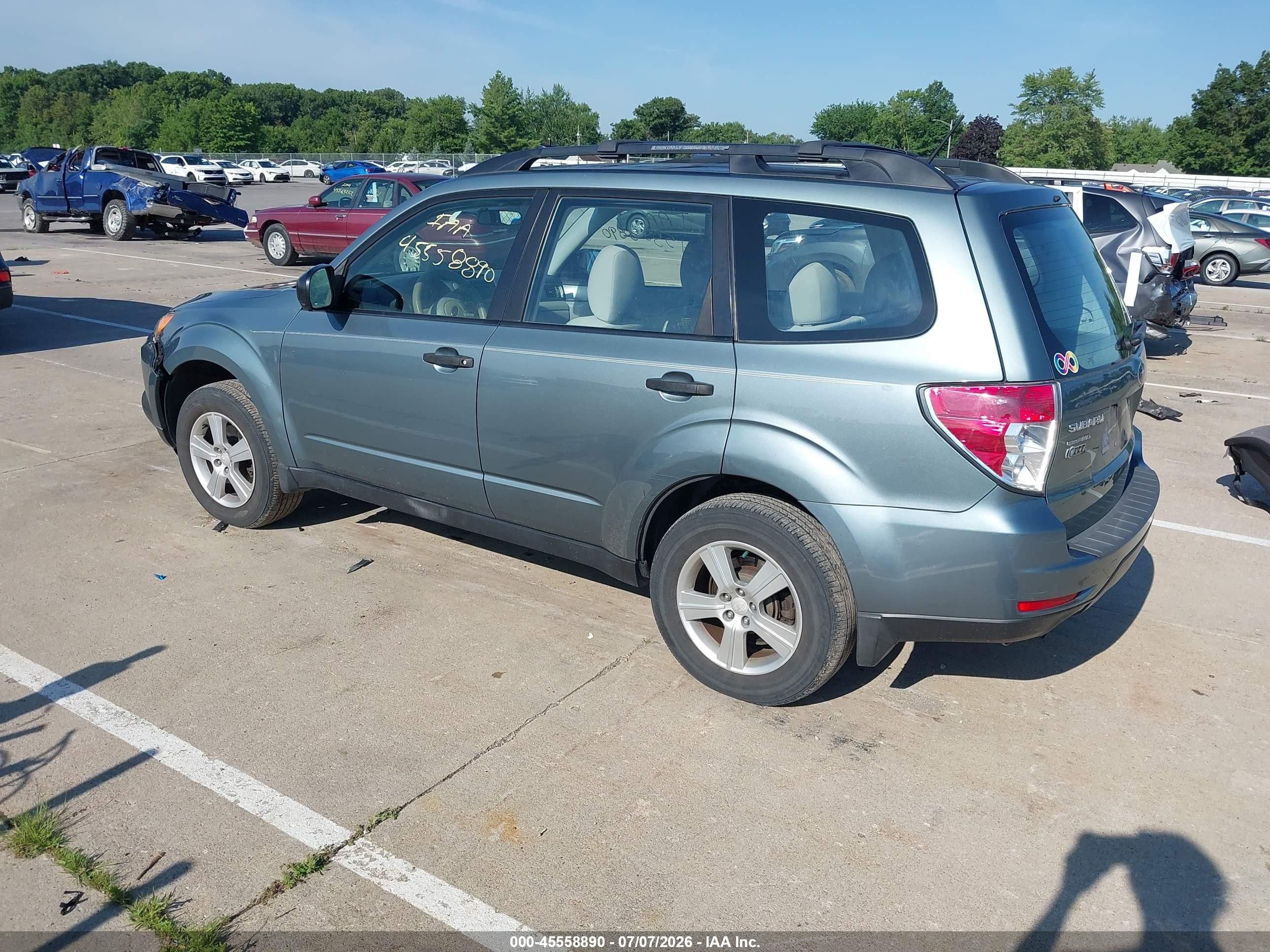 2012 Subaru Forester 2.5x Teal vin: JF2SHABC7CH466837