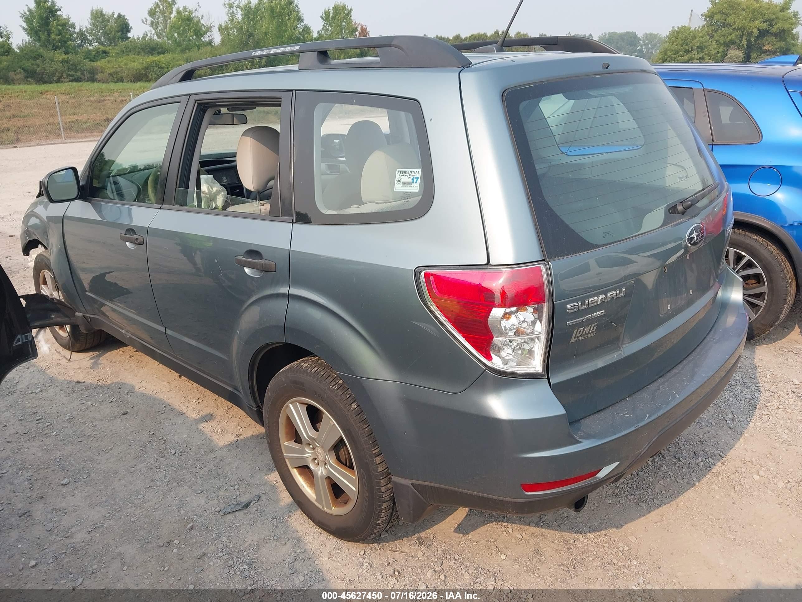 2013 Subaru Forester 2.5x Green vin: JF2SHABC7DH435220
