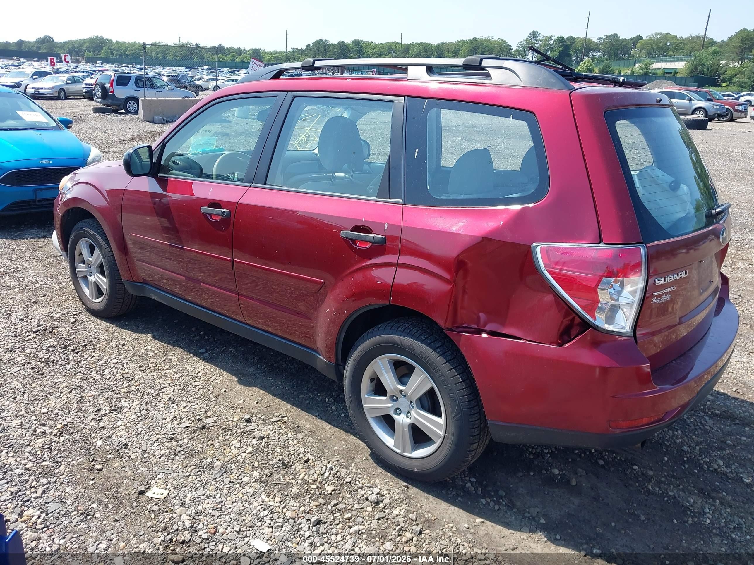 2012 Subaru Forester 2.5x Red vin: JF2SHABC8CH413953