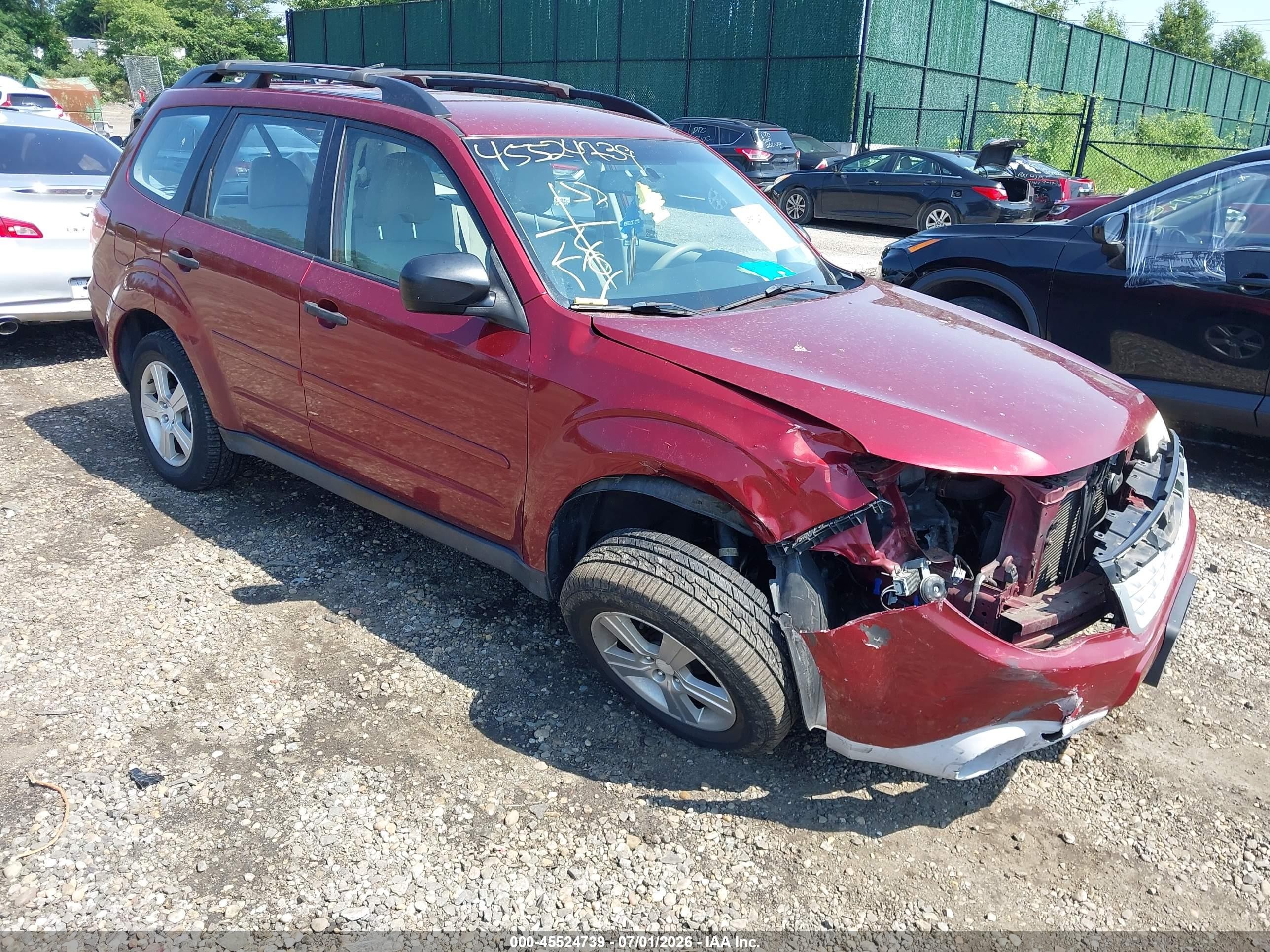 2012 Subaru Forester 2.5x Red vin: JF2SHABC8CH413953