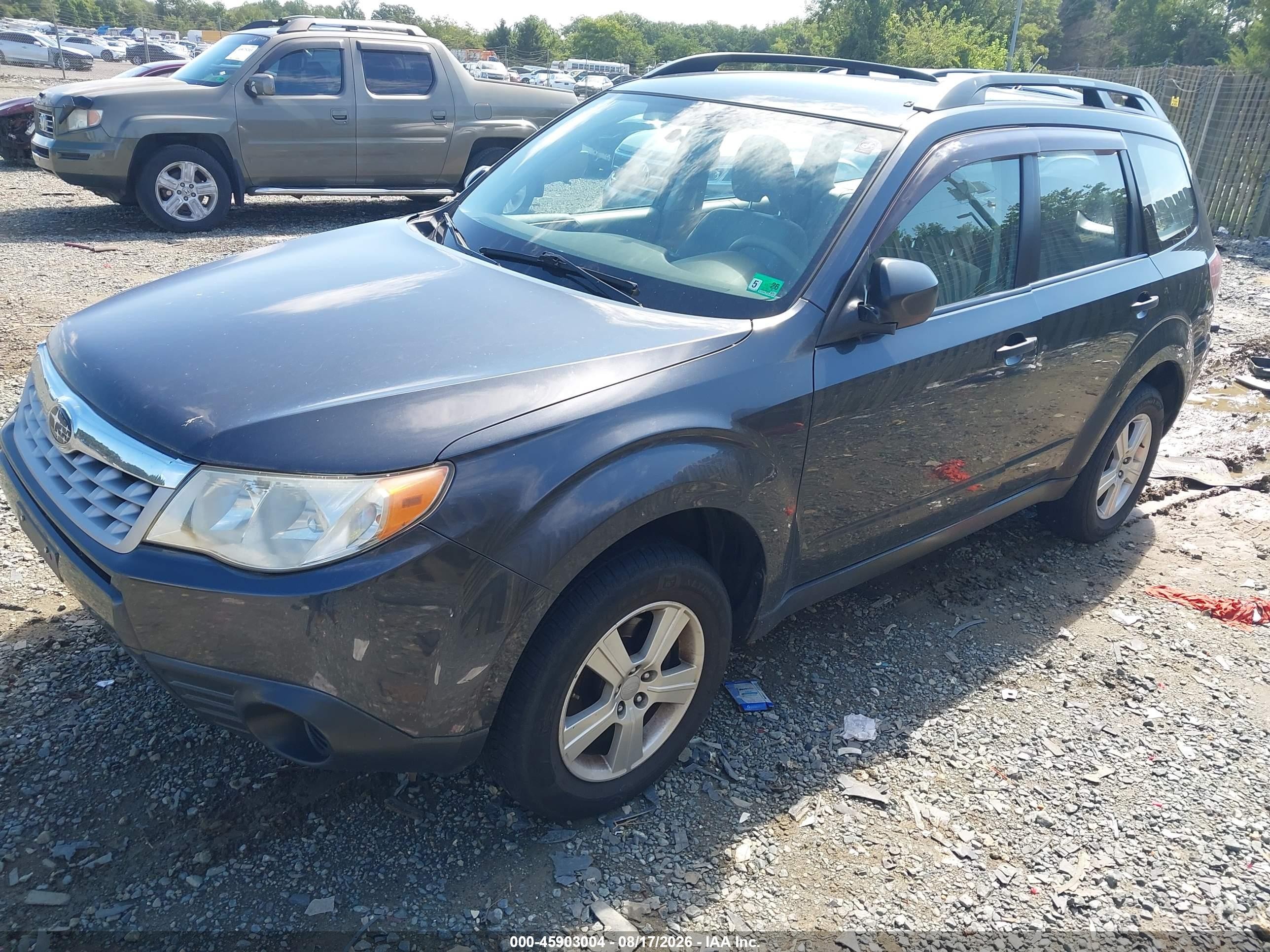 2012 Subaru Forester 2.5x Black vin: JF2SHABC8CH468614
