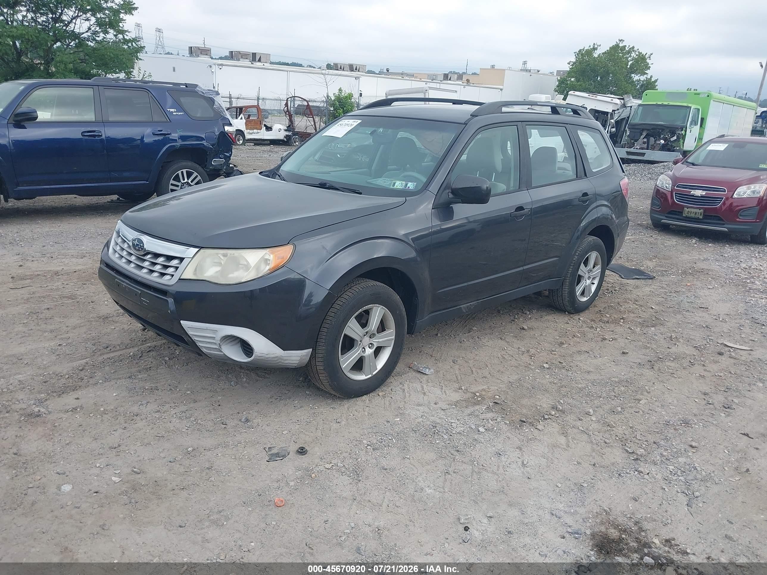 2011 Subaru Forester 2.5x Dark Blue vin: JF2SHABC9BH711331