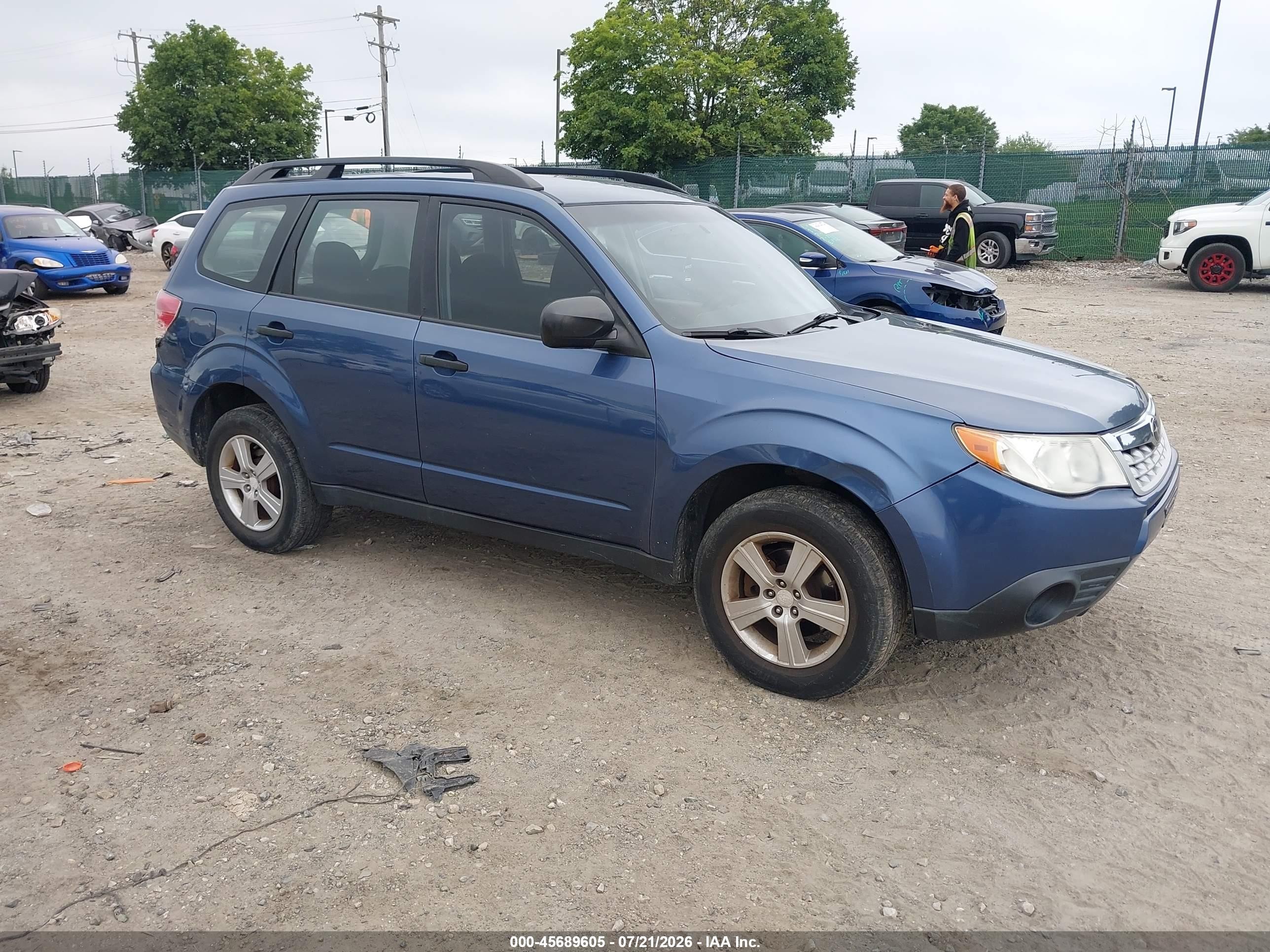 2011 Subaru Forester 2.5x Синий vin: JF2SHABC9BH776146