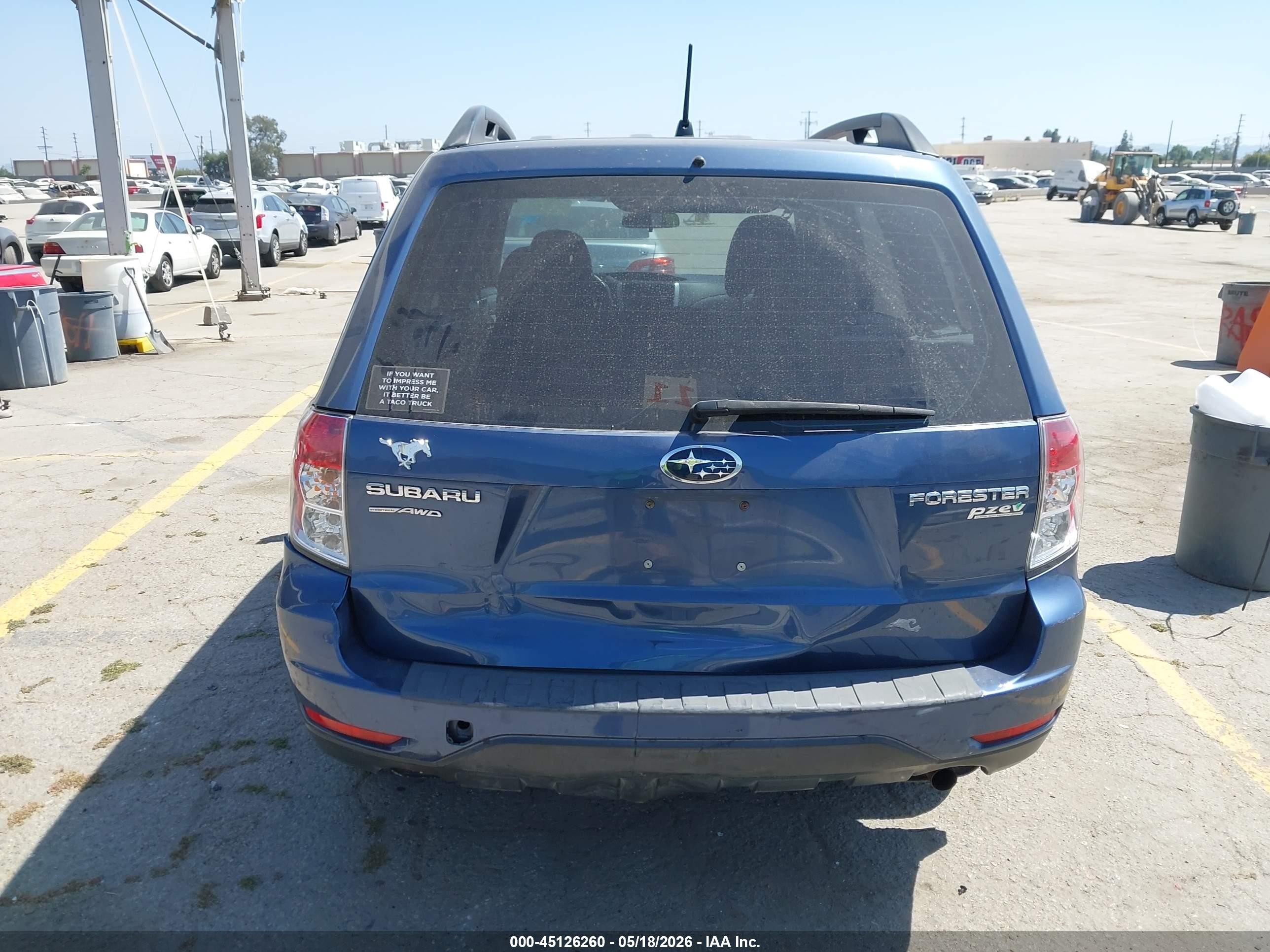 2012 Subaru Forester 2.5x Blue vin: JF2SHABC9CH423973