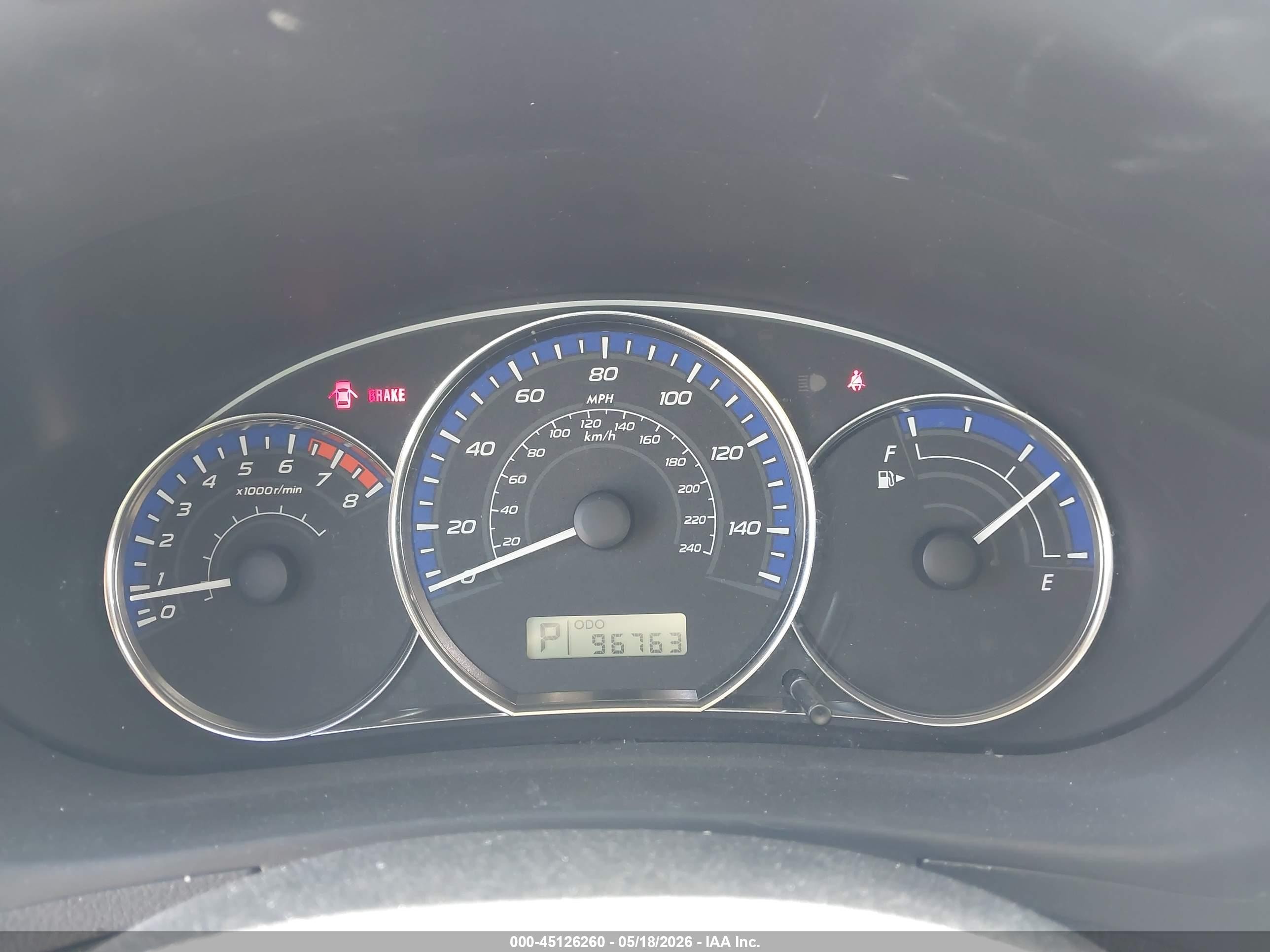 2012 Subaru Forester 2.5x Blue vin: JF2SHABC9CH423973
