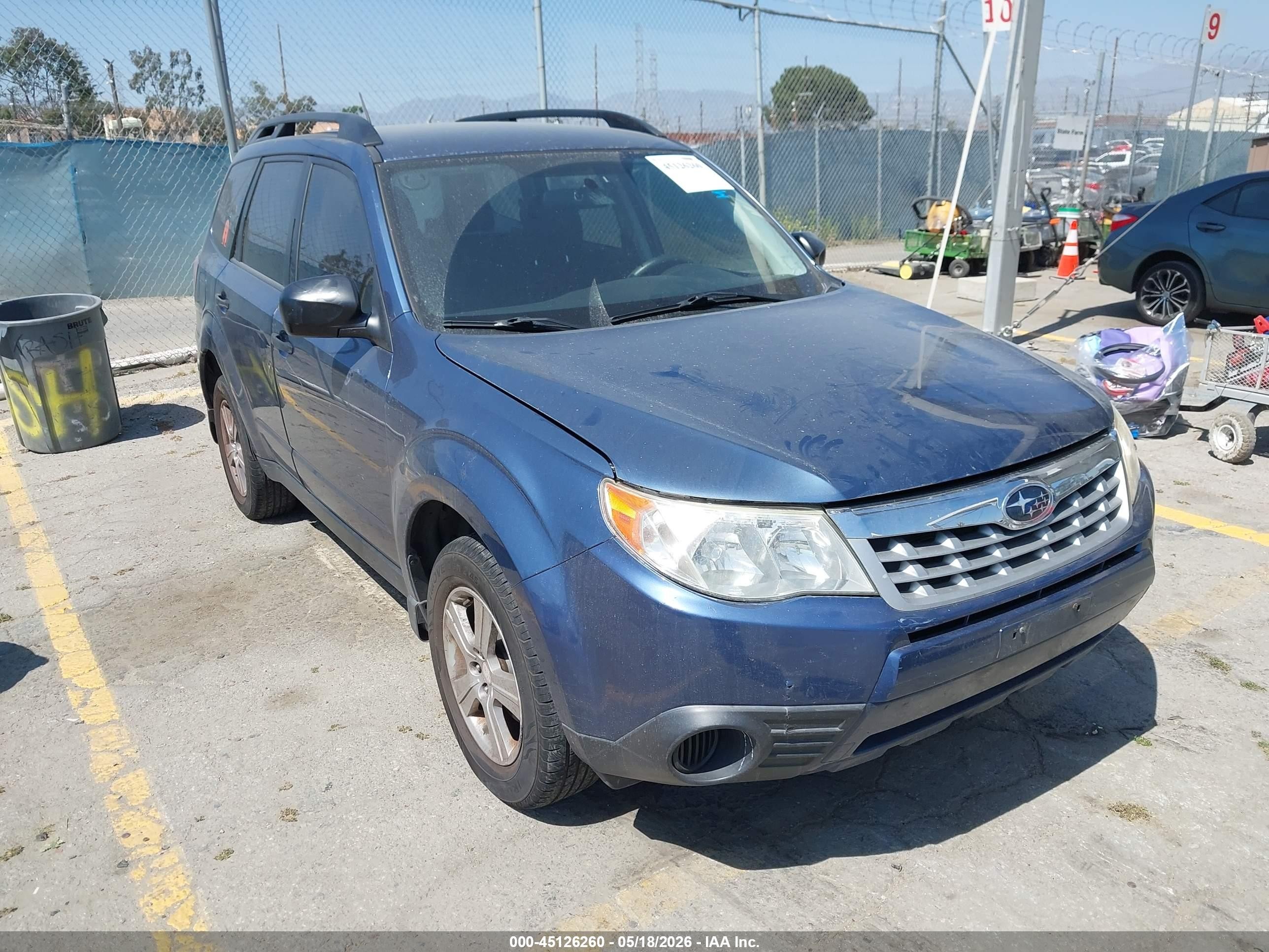 2012 Subaru Forester 2.5x Blue vin: JF2SHABC9CH423973