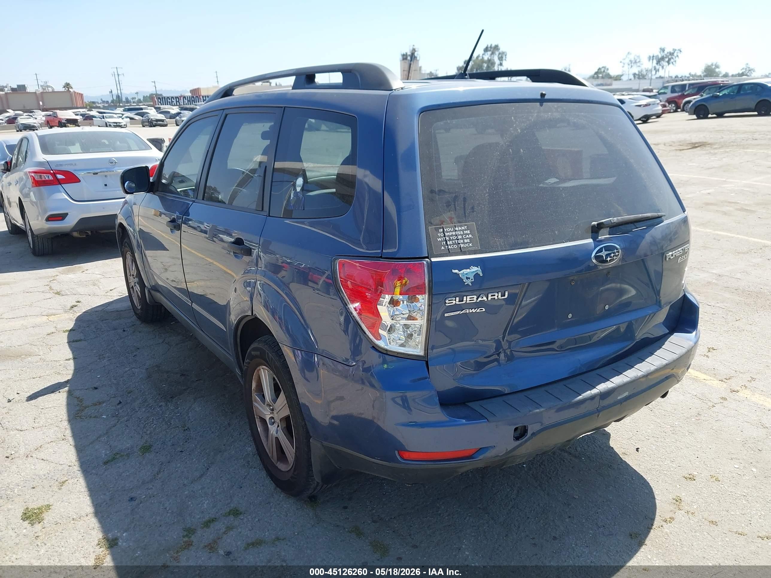 2012 Subaru Forester 2.5x Blue vin: JF2SHABC9CH423973