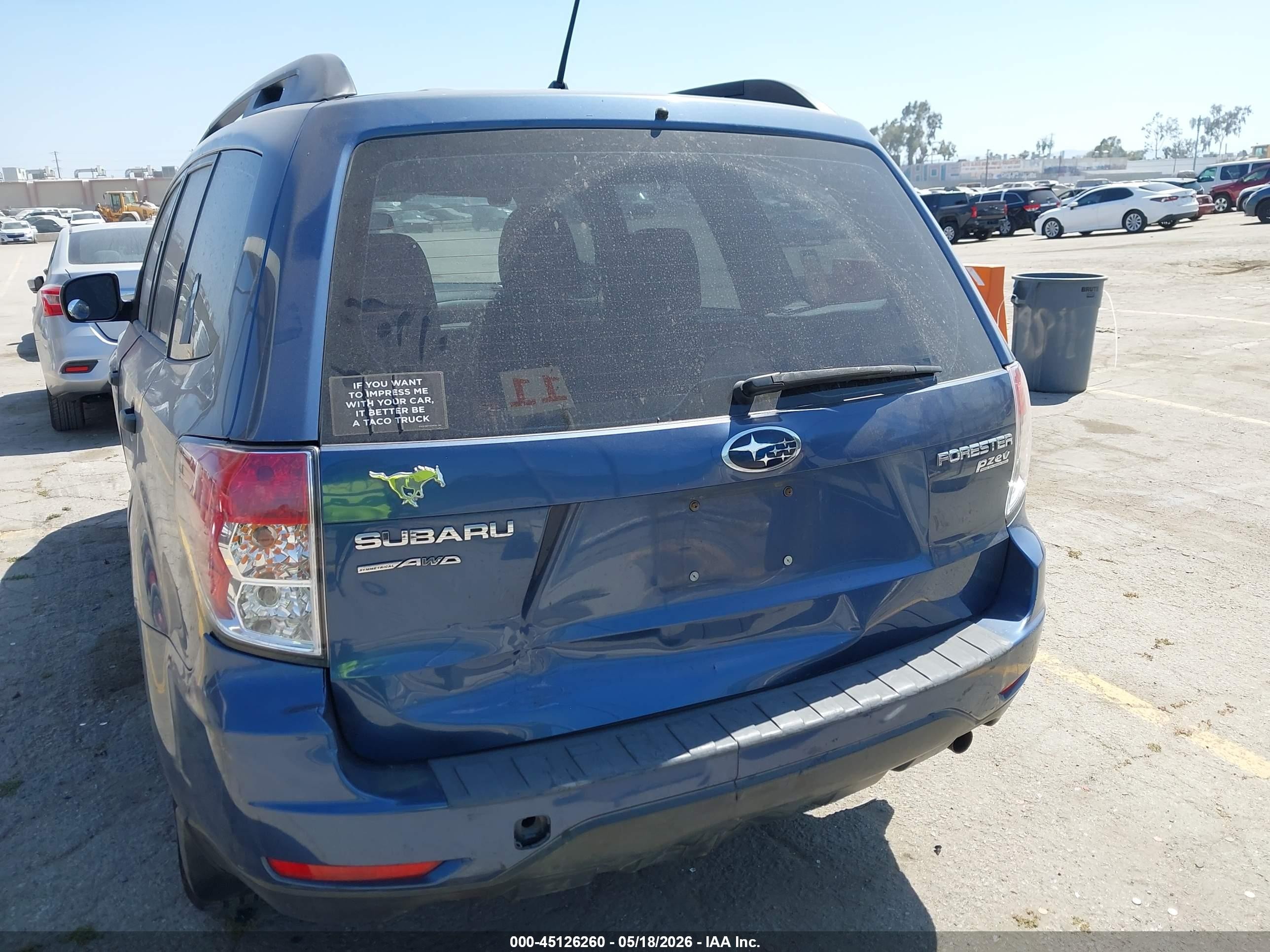 2012 Subaru Forester 2.5x Blue vin: JF2SHABC9CH423973