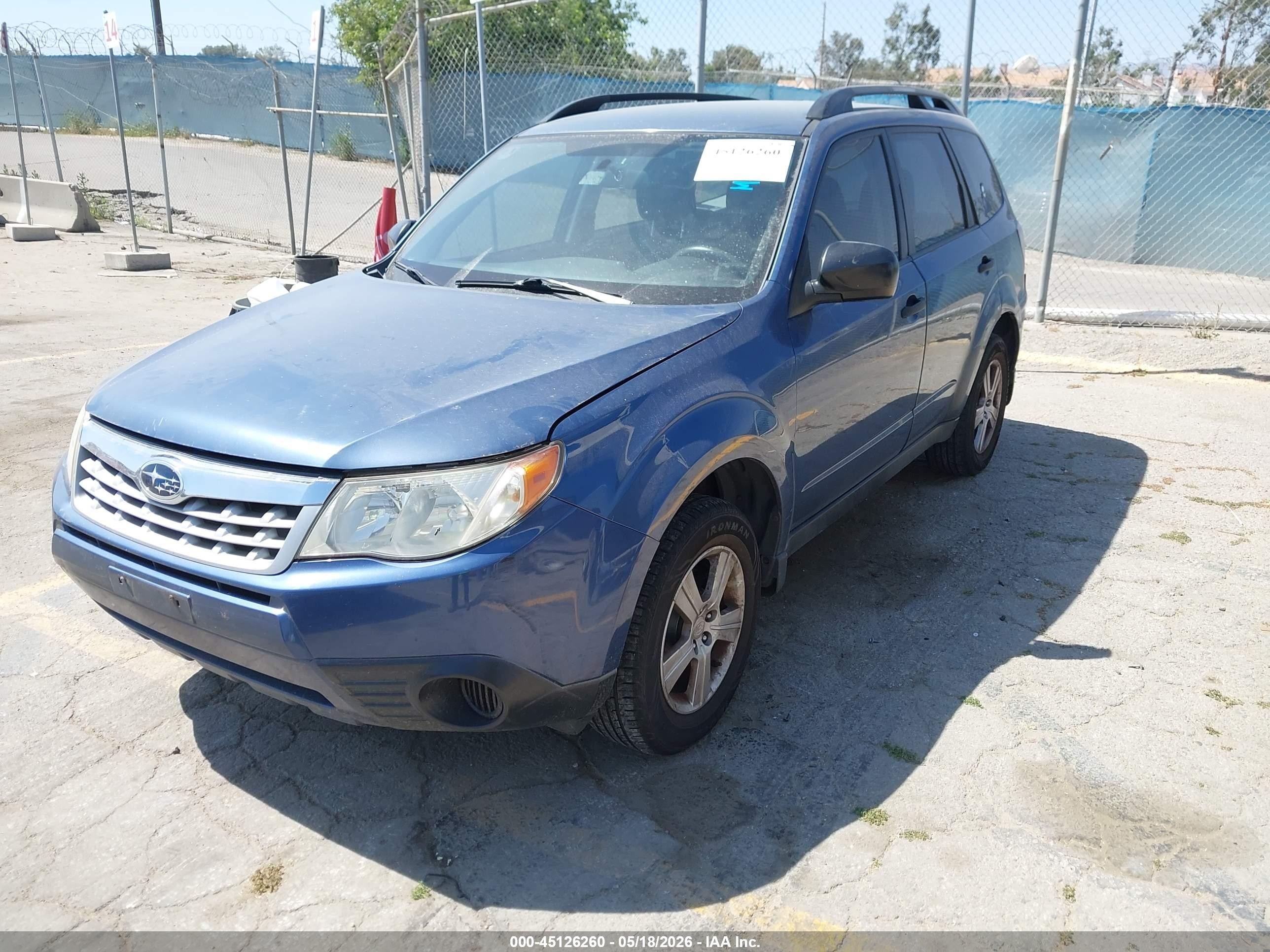 2012 Subaru Forester 2.5x Blue vin: JF2SHABC9CH423973