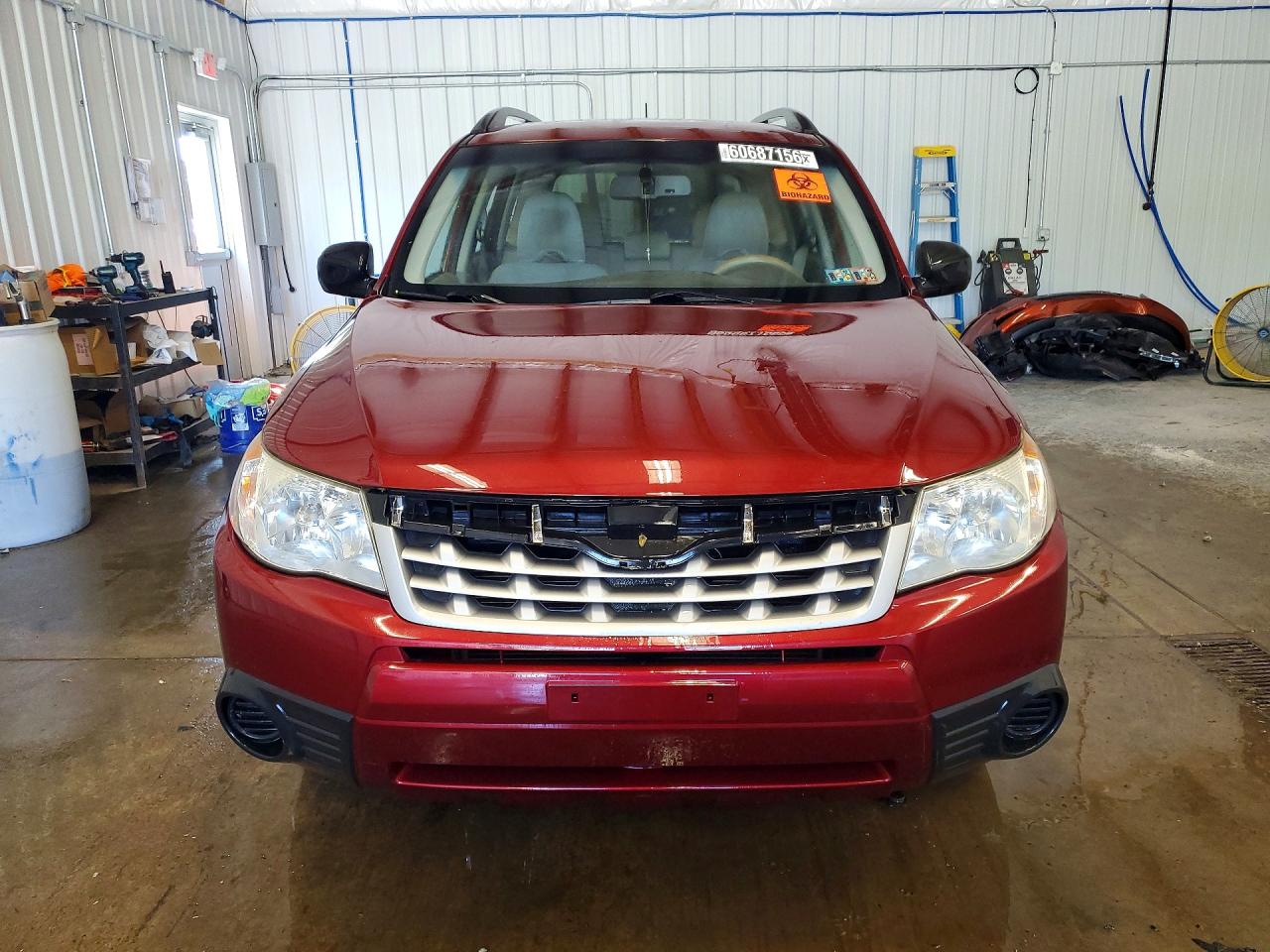 2013 Subaru Forester 2.5x Maroon vin: JF2SHABC9DH402333
