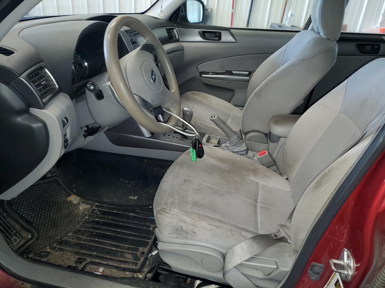 2013 Subaru Forester 2.5x Maroon vin: JF2SHABC9DH402333 Damage: Left Front Seat Cushion, Stained, Permanent