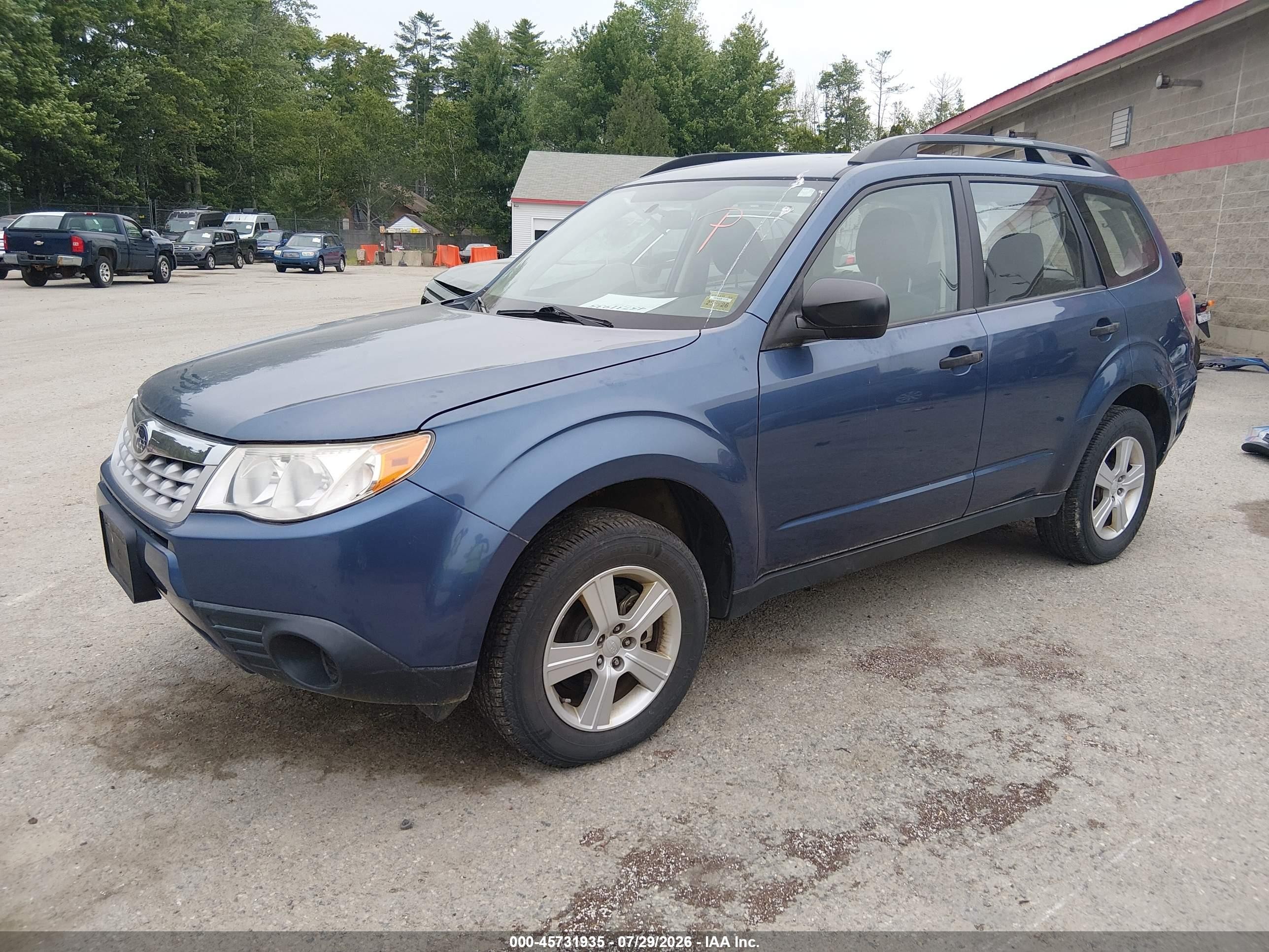 2011 Subaru Forester 2.5x Blue vin: JF2SHABCXBG717290