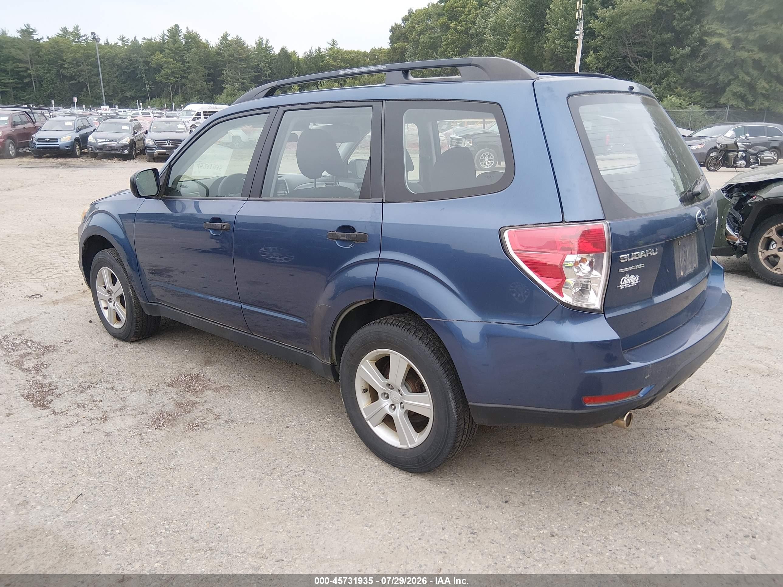 2011 Subaru Forester 2.5x Blue vin: JF2SHABCXBG717290