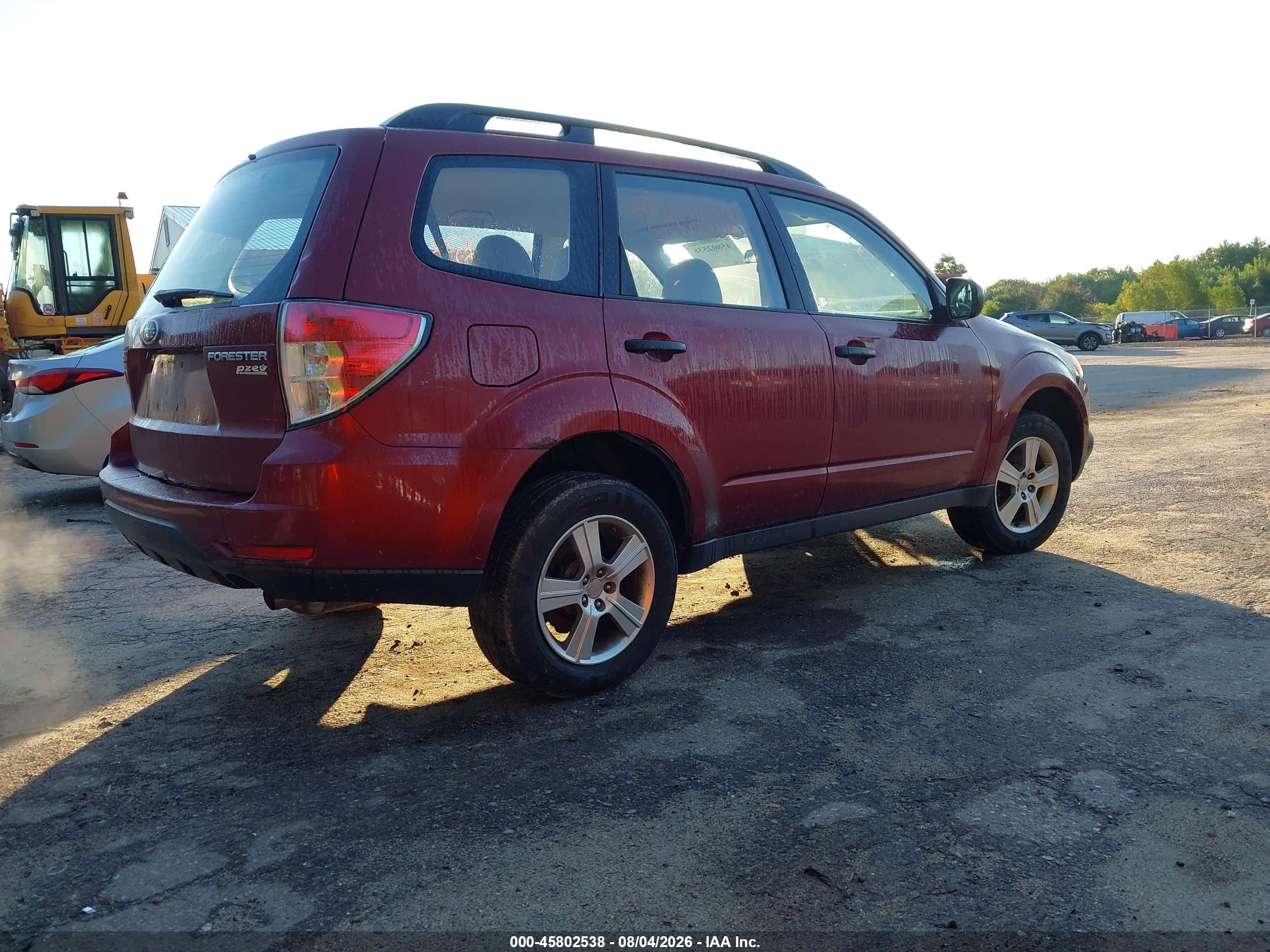 2011 Subaru Forester 2.5x Maroon vin: JF2SHABCXBH718482