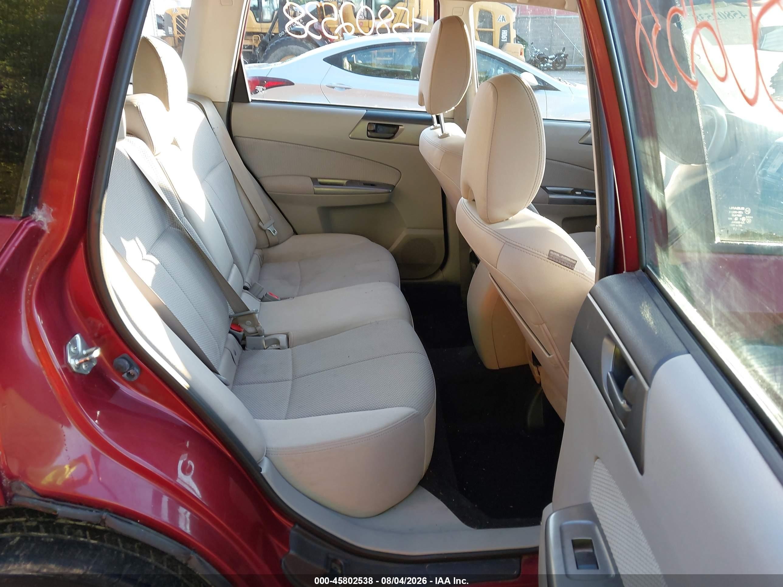 2011 Subaru Forester 2.5x Maroon vin: JF2SHABCXBH718482
