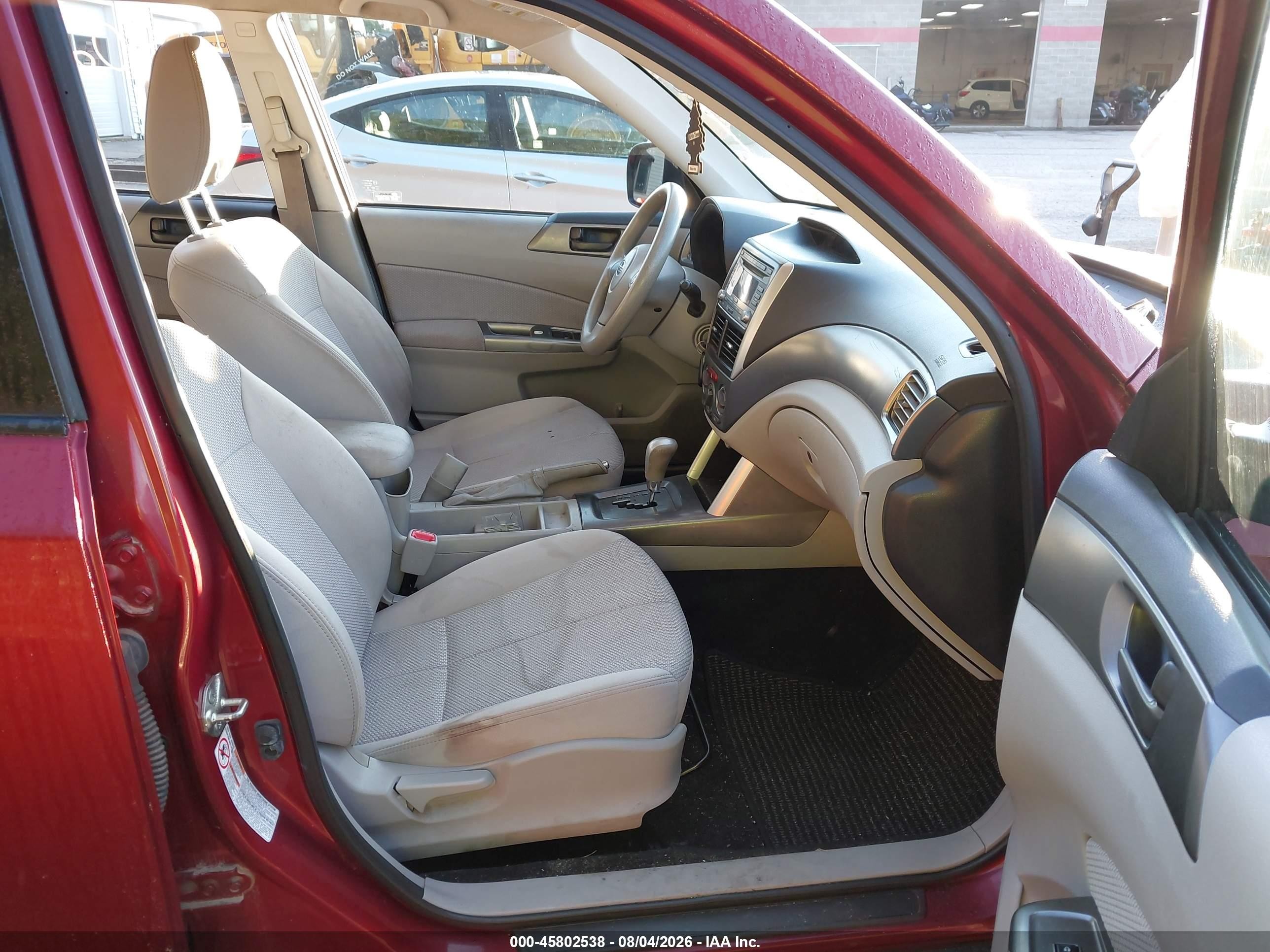 2011 Subaru Forester 2.5x Maroon vin: JF2SHABCXBH718482