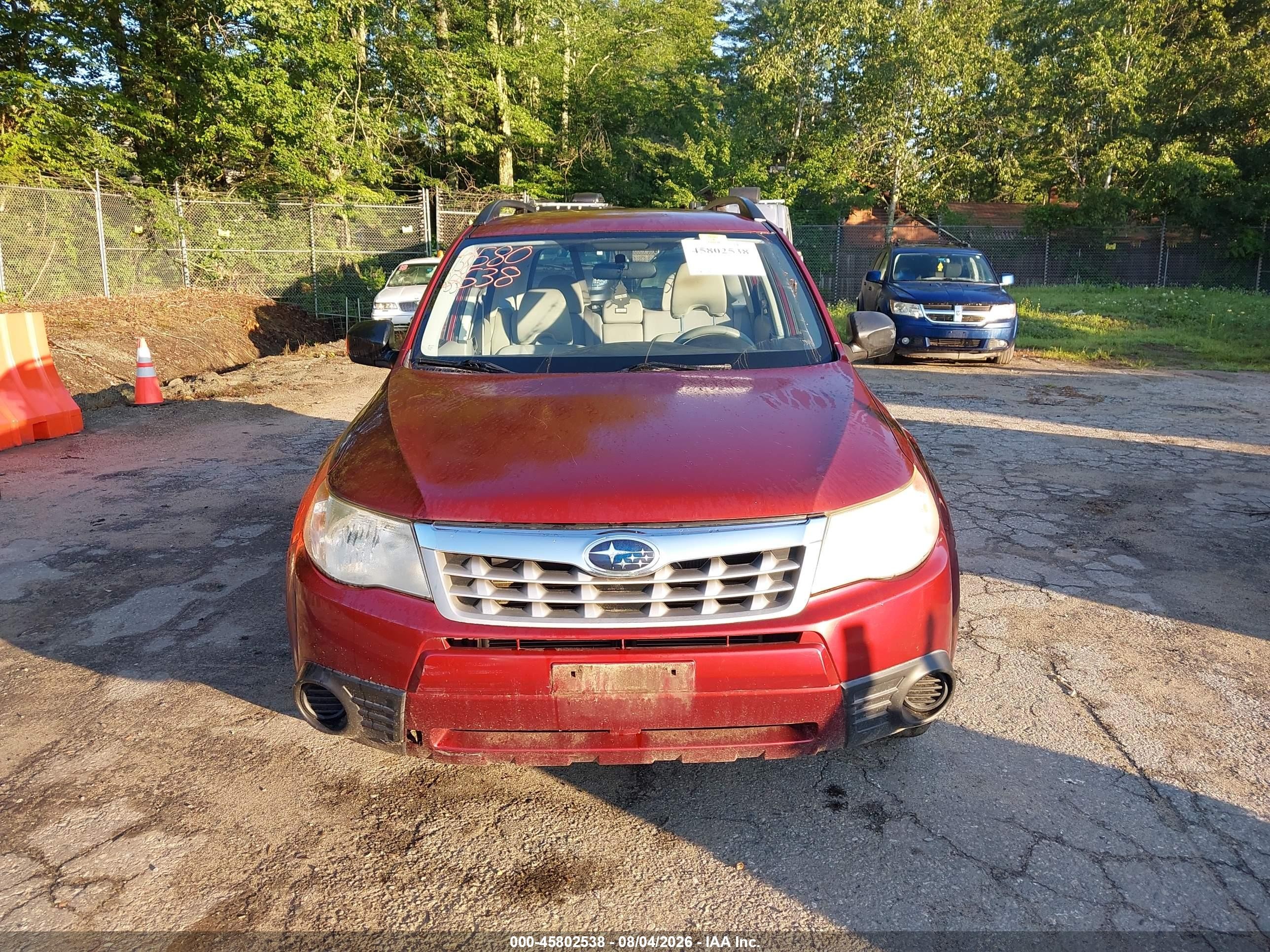 2011 Subaru Forester 2.5x Maroon vin: JF2SHABCXBH718482