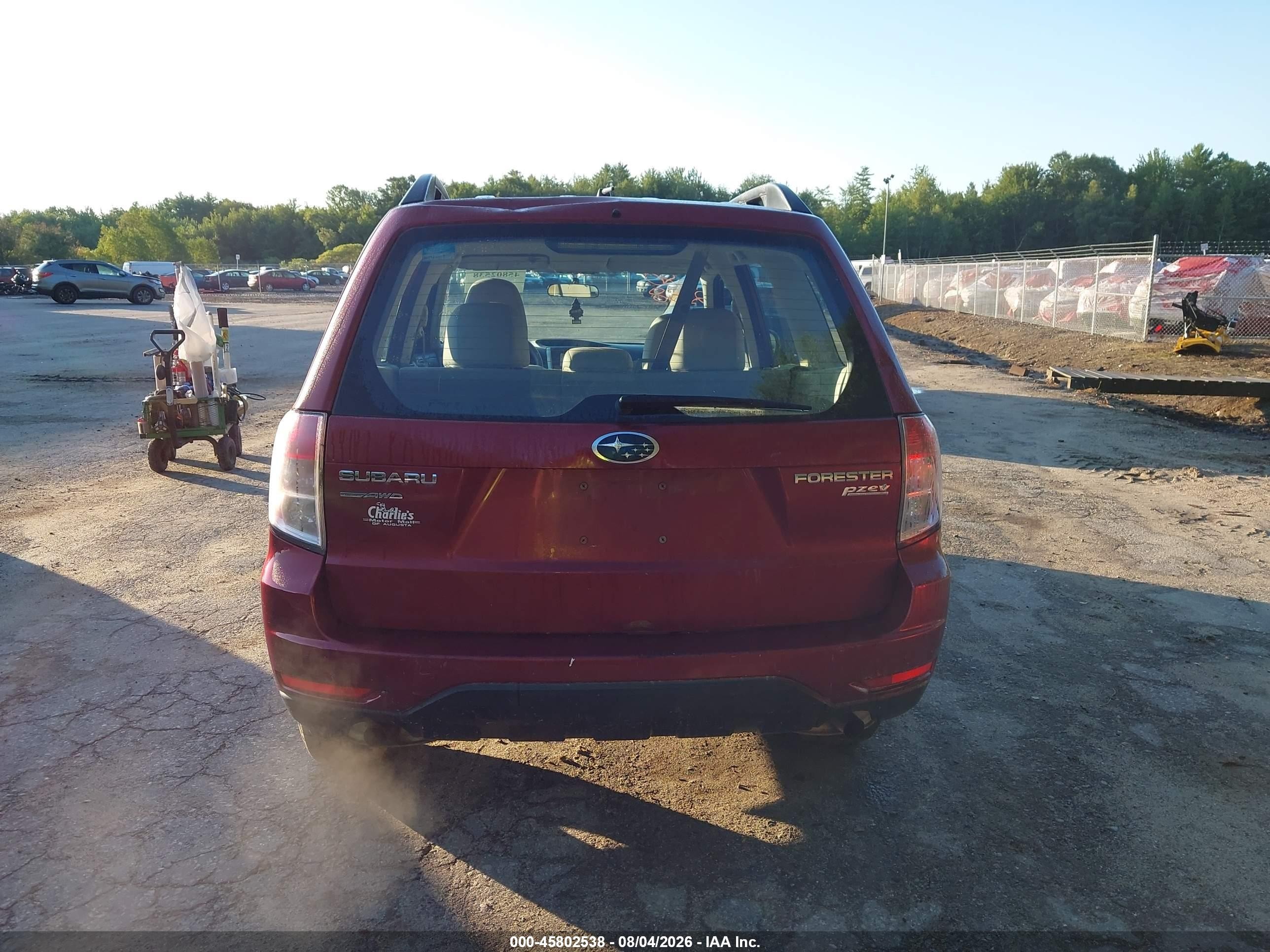 2011 Subaru Forester 2.5x Maroon vin: JF2SHABCXBH718482
