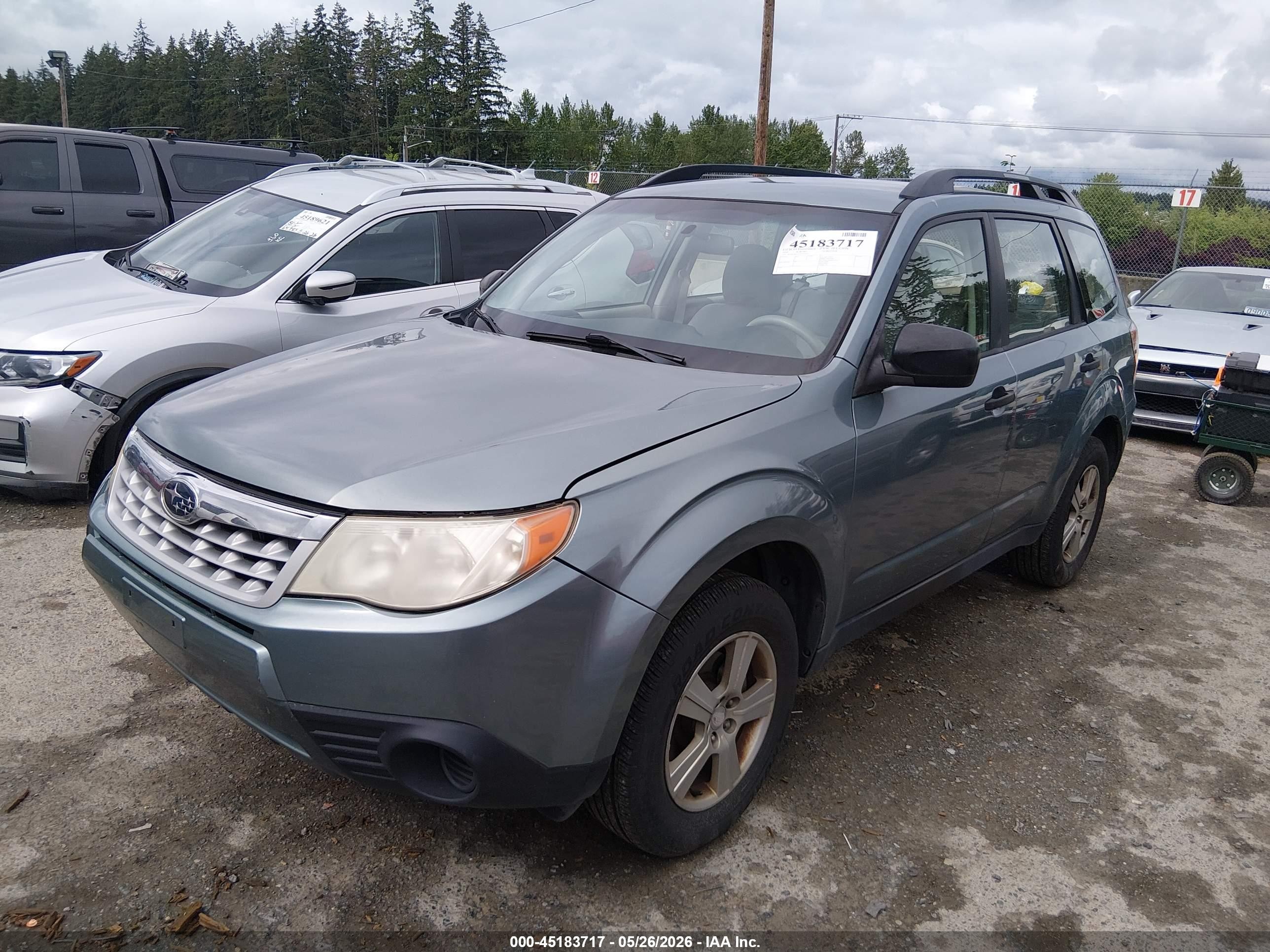 2012 Subaru Forester 2.5x Blue vin: JF2SHABCXCG443624