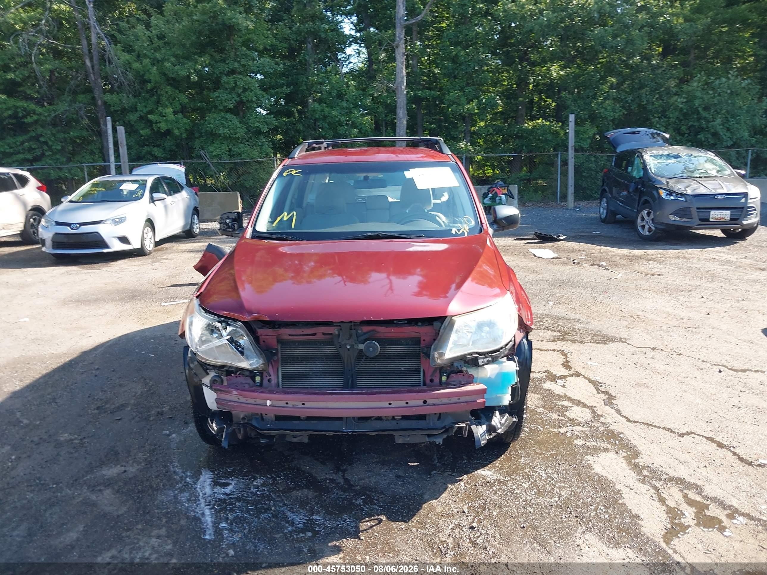 2013 Subaru Forester 2.5x White vin: JF2SHABCXDG419843