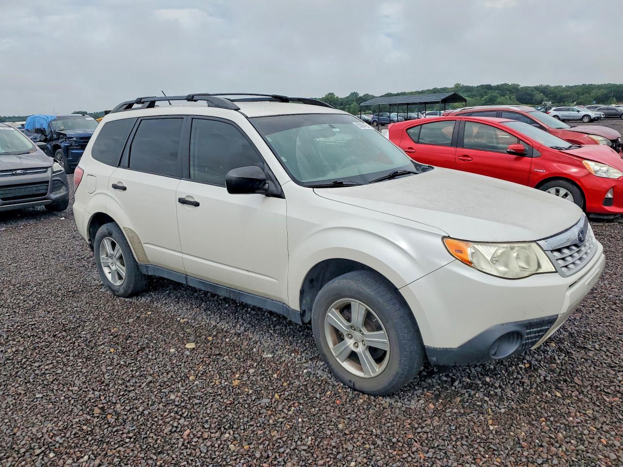 2013 Subaru Forester 2.5x Белый vin: JF2SHABCXDH406729