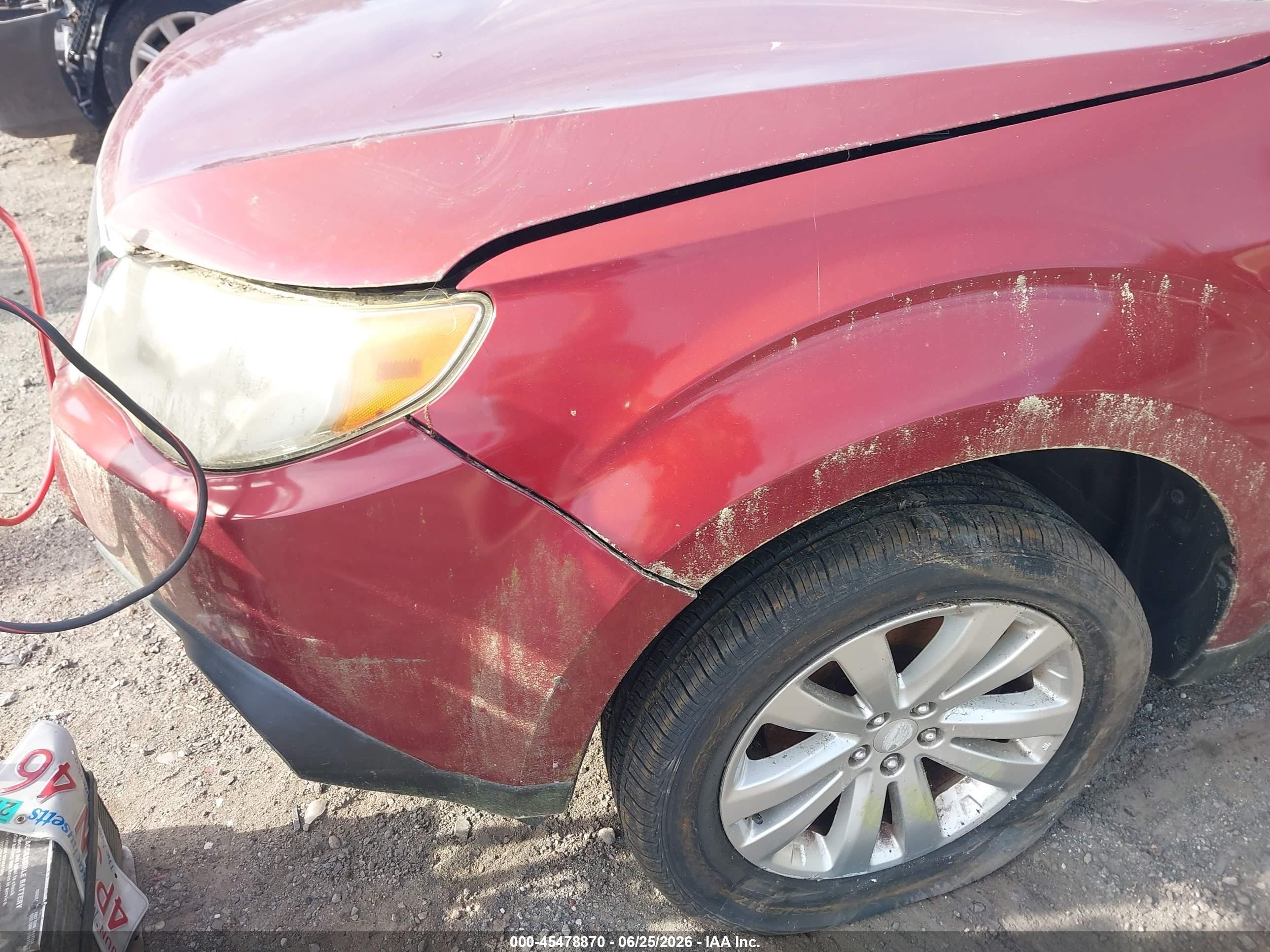 2012 Subaru Forester 2.5x Premium Maroon vin: JF2SHADC0CG401444