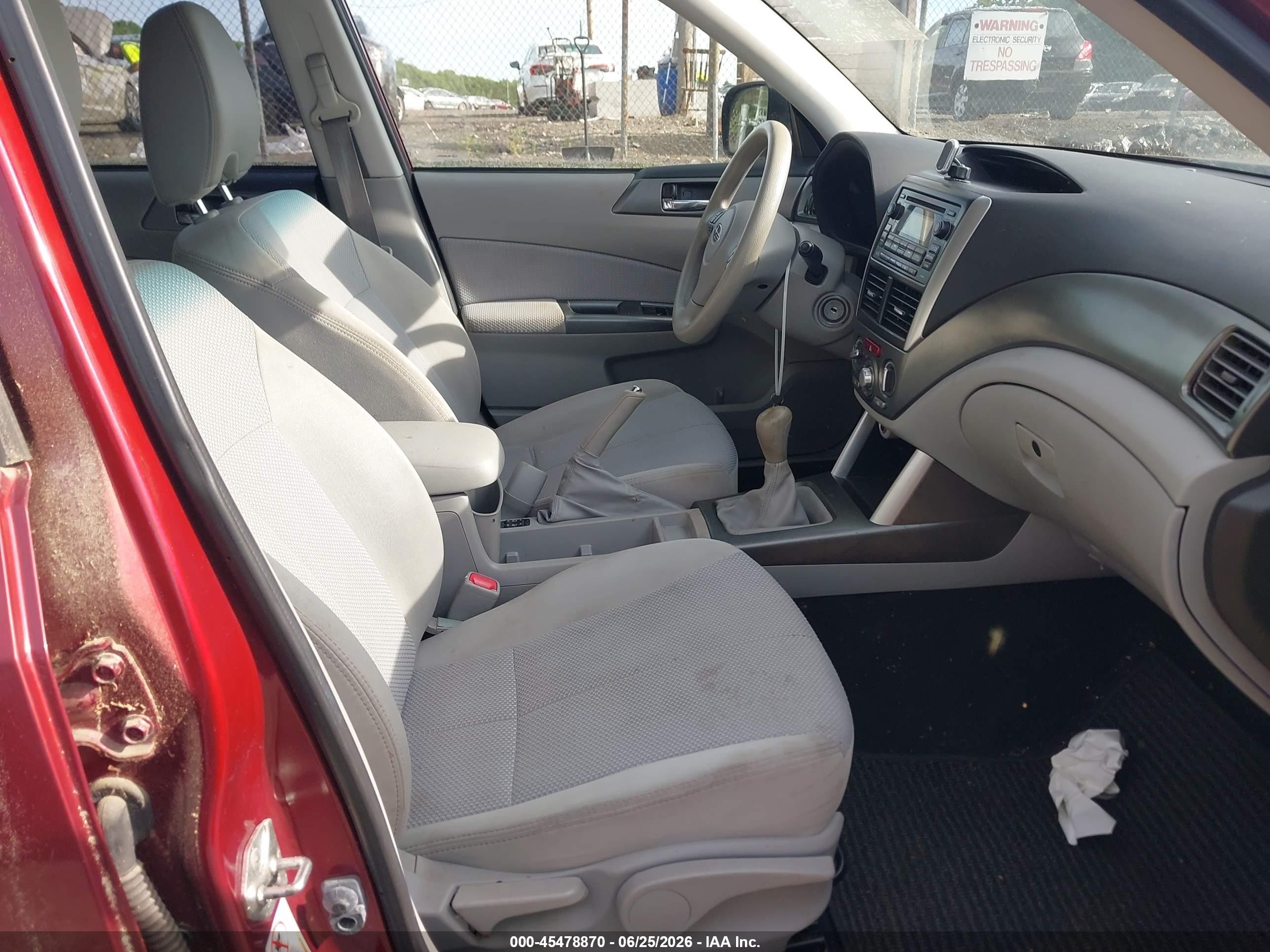 2012 Subaru Forester 2.5x Premium Maroon vin: JF2SHADC0CG401444