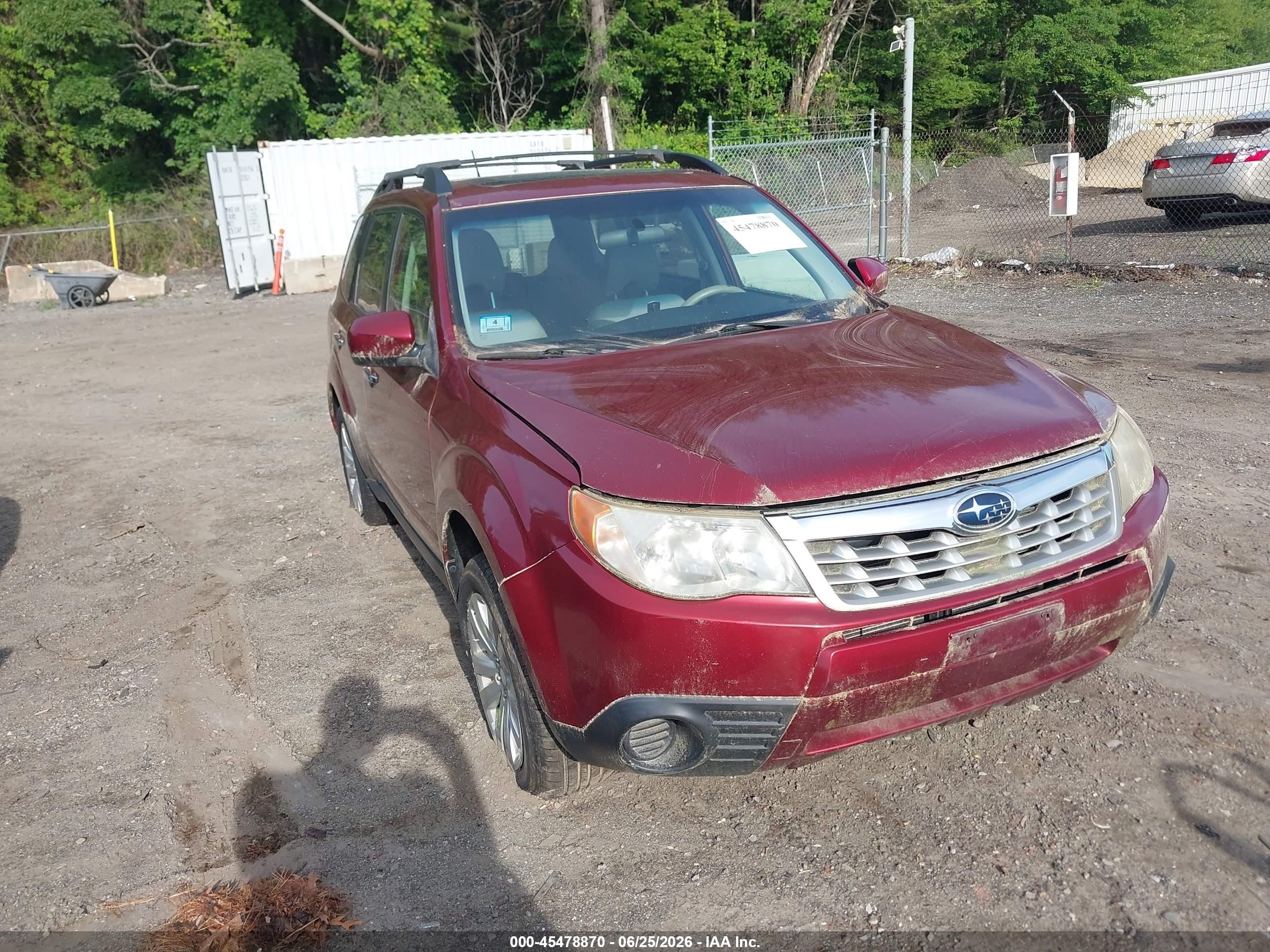2012 Subaru Forester 2.5x Premium Maroon vin: JF2SHADC0CG401444