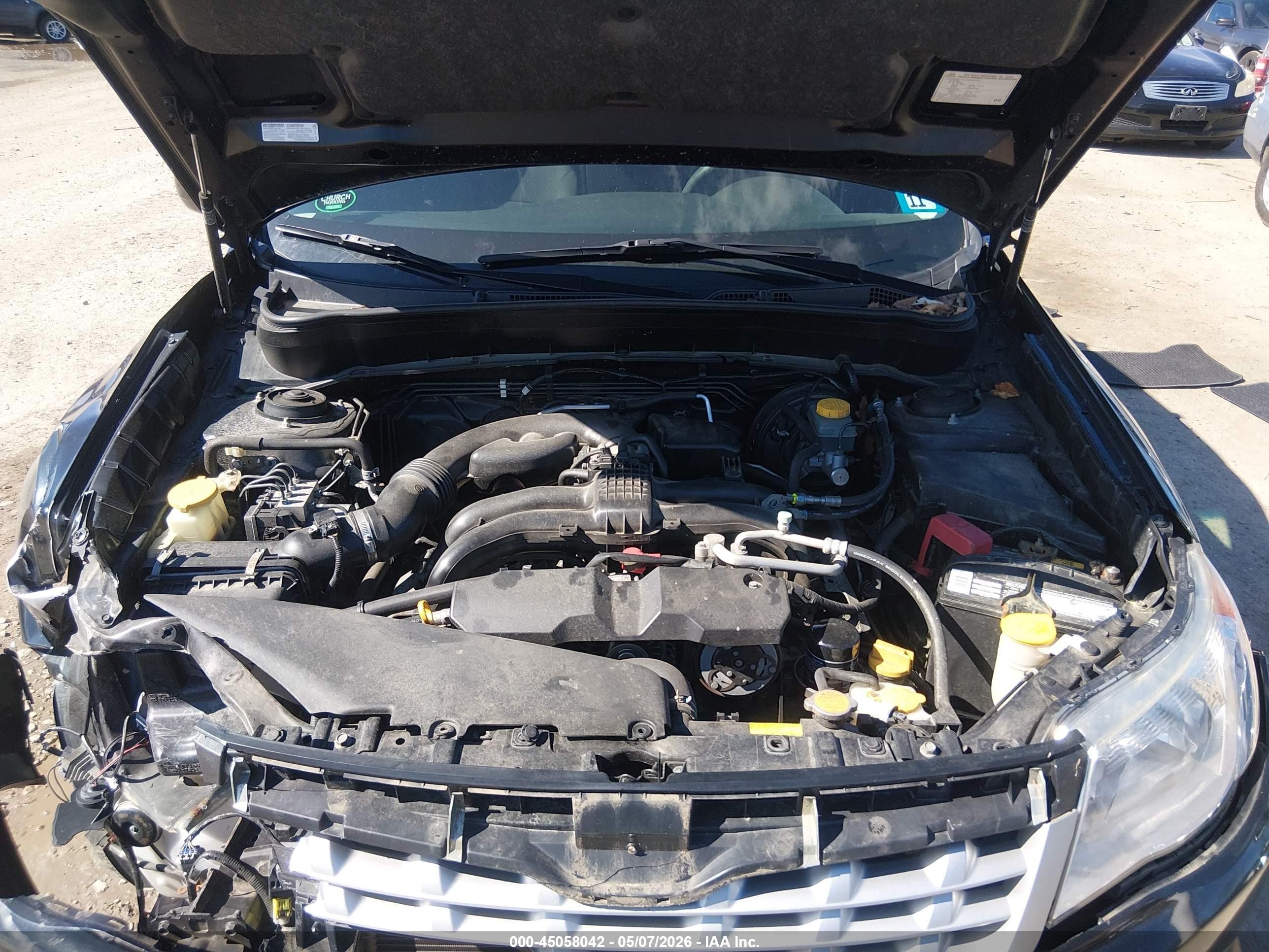 2012 Subaru Forester 2.5x Premium Черный vin: JF2SHADC0CH430016