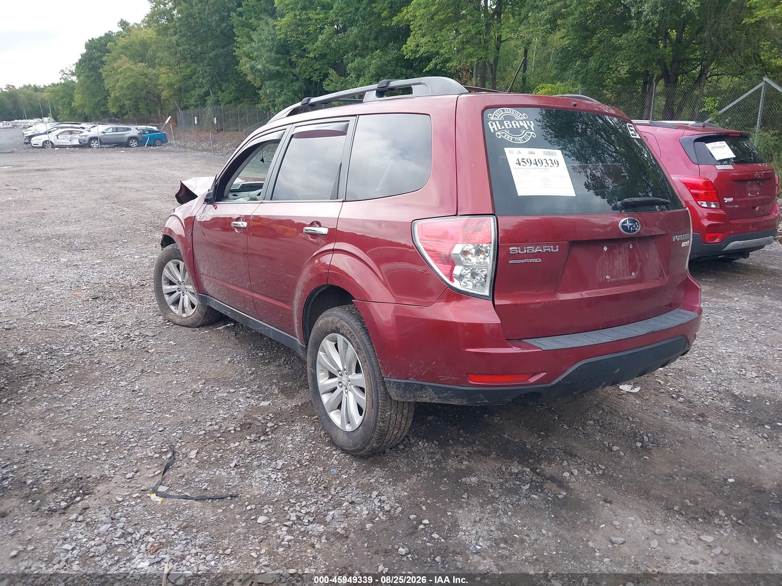 2012 Subaru Forester 2.5x Premium Maroon vin: JF2SHADC0CH434650