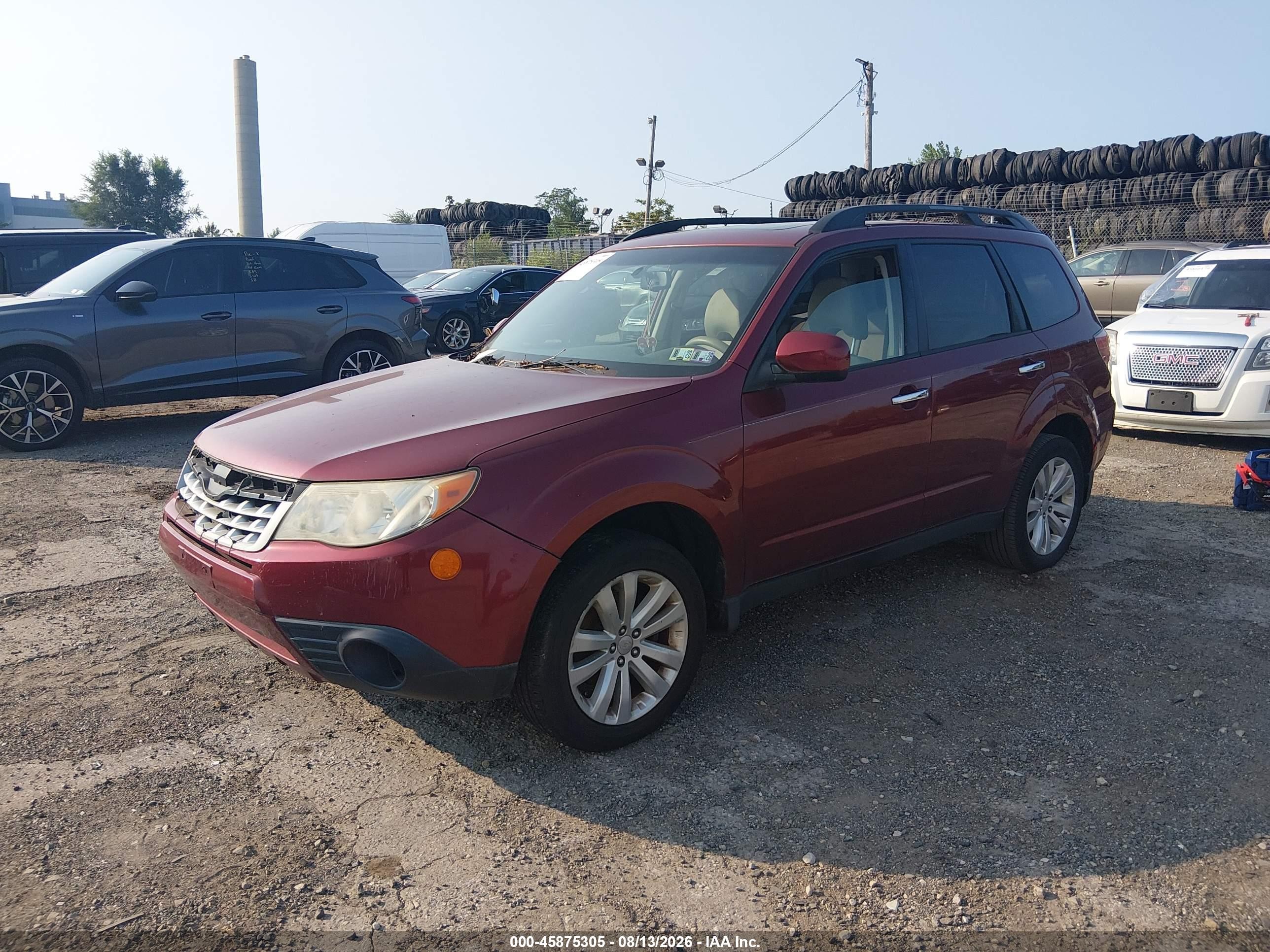 2013 Subaru Forester 2.5x Premium Бордовый vin: JF2SHADC0DH435590