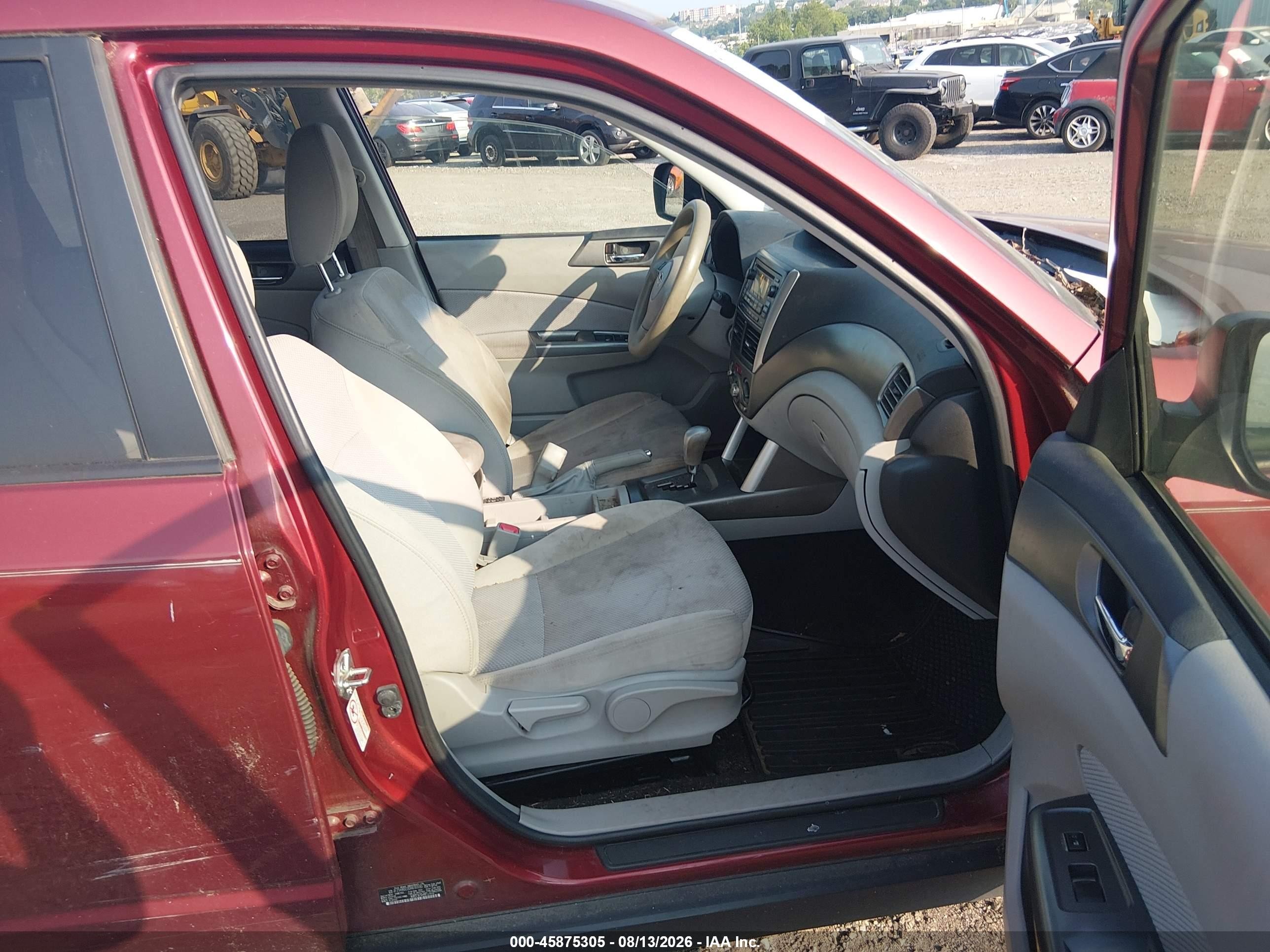 2013 Subaru Forester 2.5x Premium Бордовый vin: JF2SHADC0DH435590