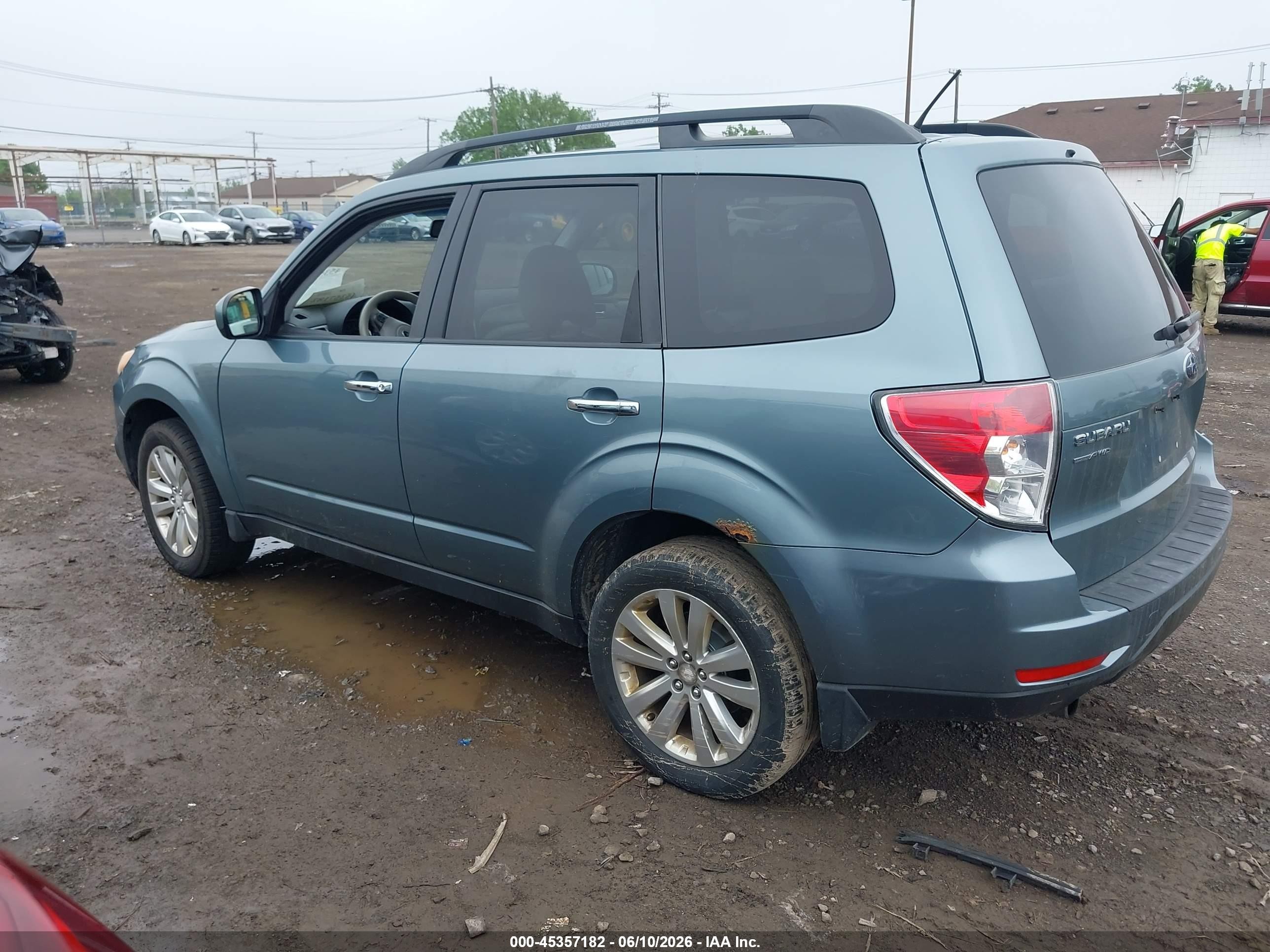 2012 Subaru Forester 2.5x Premium Light Blue vin: JF2SHADC1CH450923