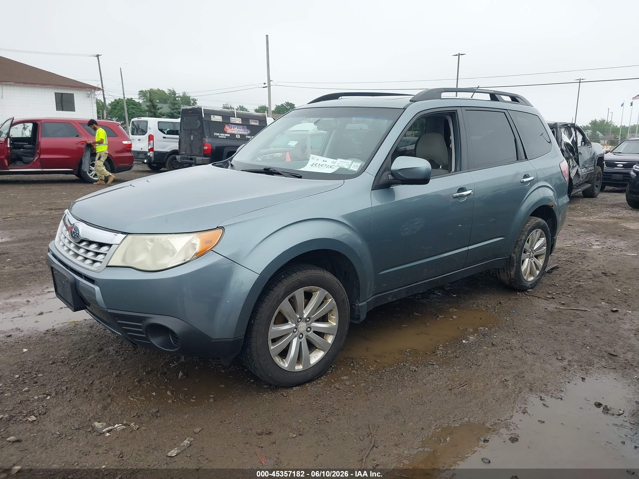 2012 Subaru Forester 2.5x Premium Light Blue vin: JF2SHADC1CH450923