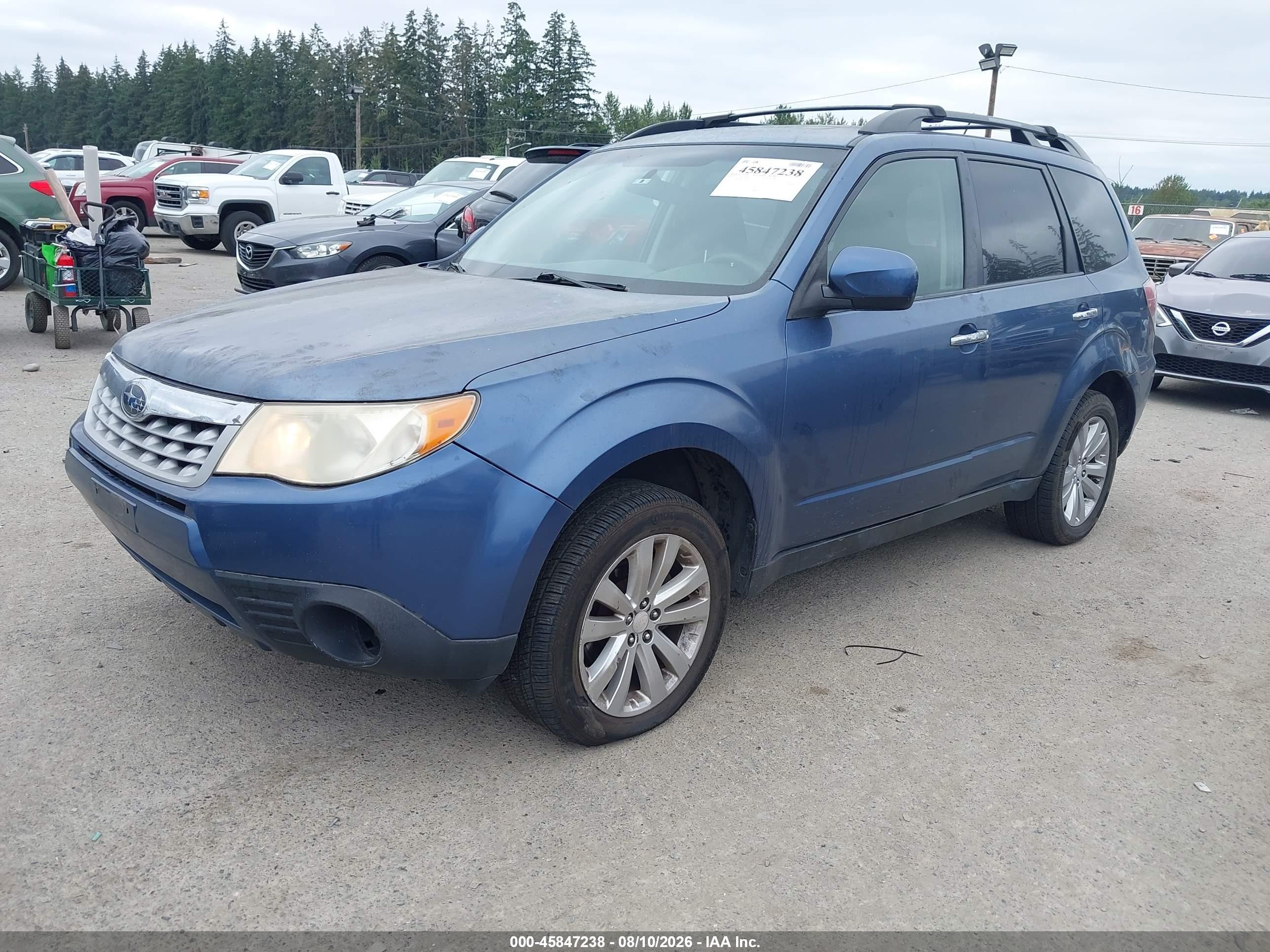 2011 Subaru Forester 2.5x Premium Синий vin: JF2SHADC2BG728622