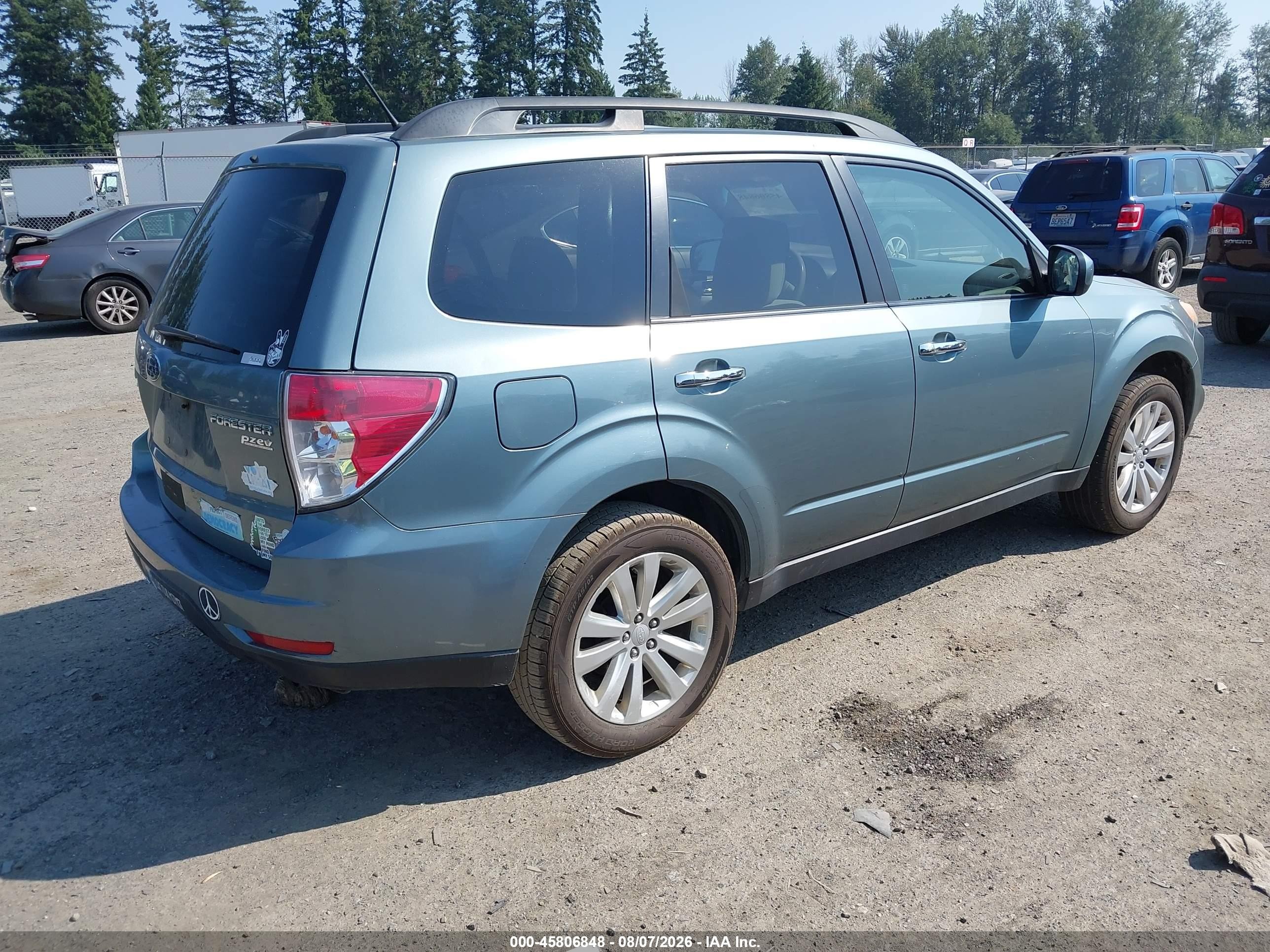 2012 Subaru Forester 2.5x Premium Light Blue vin: JF2SHADC2CH468055