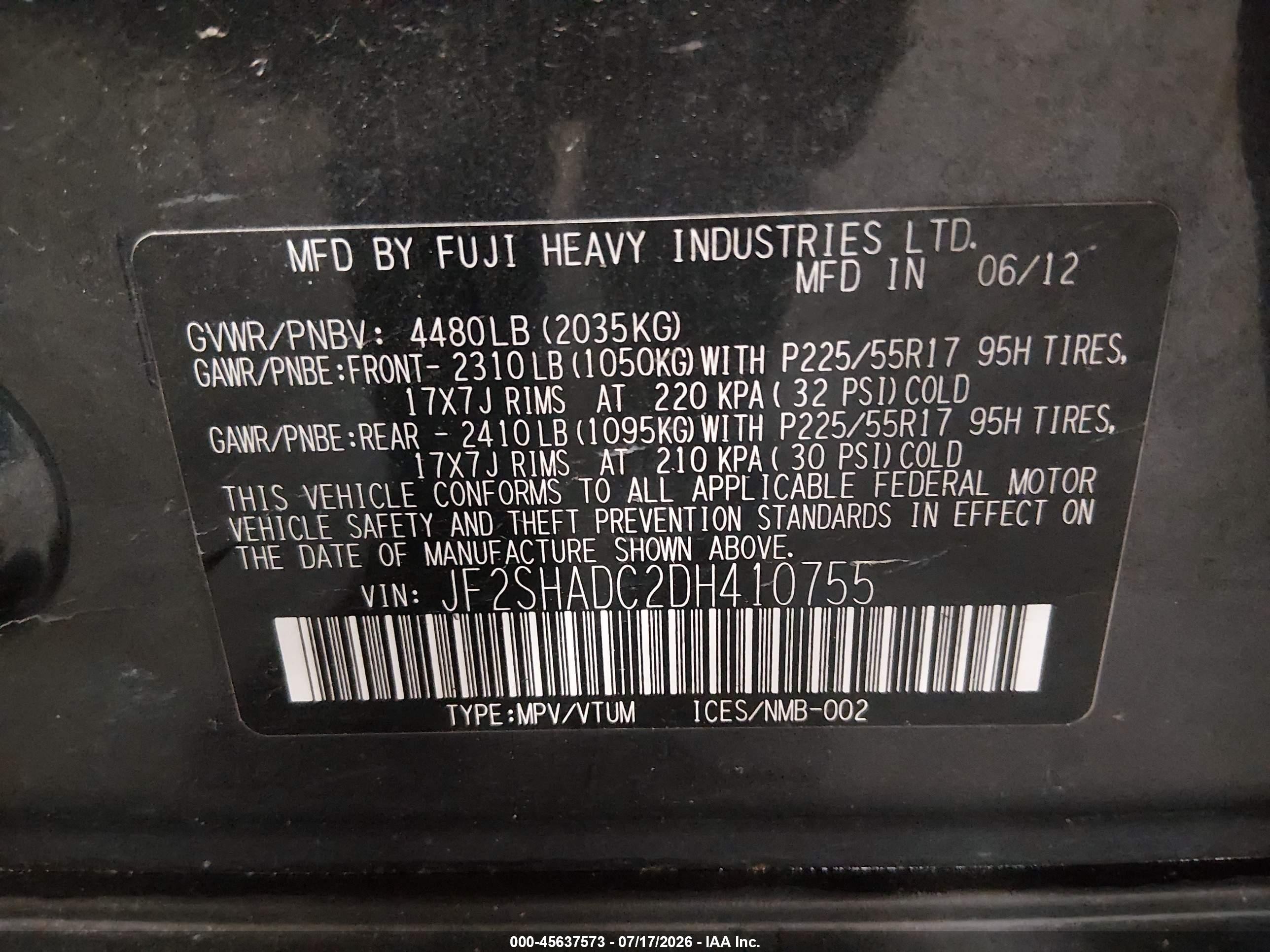 2013 Subaru Forester 2.5x Premium Gray vin: JF2SHADC2DH410755