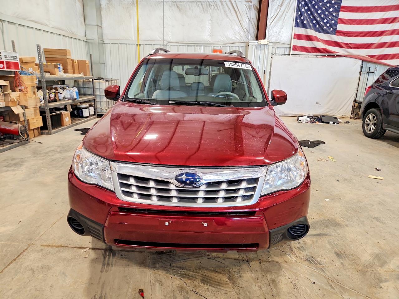 2012 Subaru Forester 2.5x Premium Red vin: JF2SHADC4CH445750