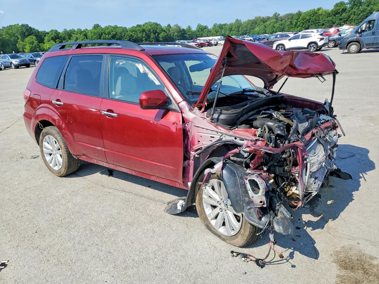 2011 Subaru Forester 2.5x Premium Maroon vin: JF2SHADC5BH710660