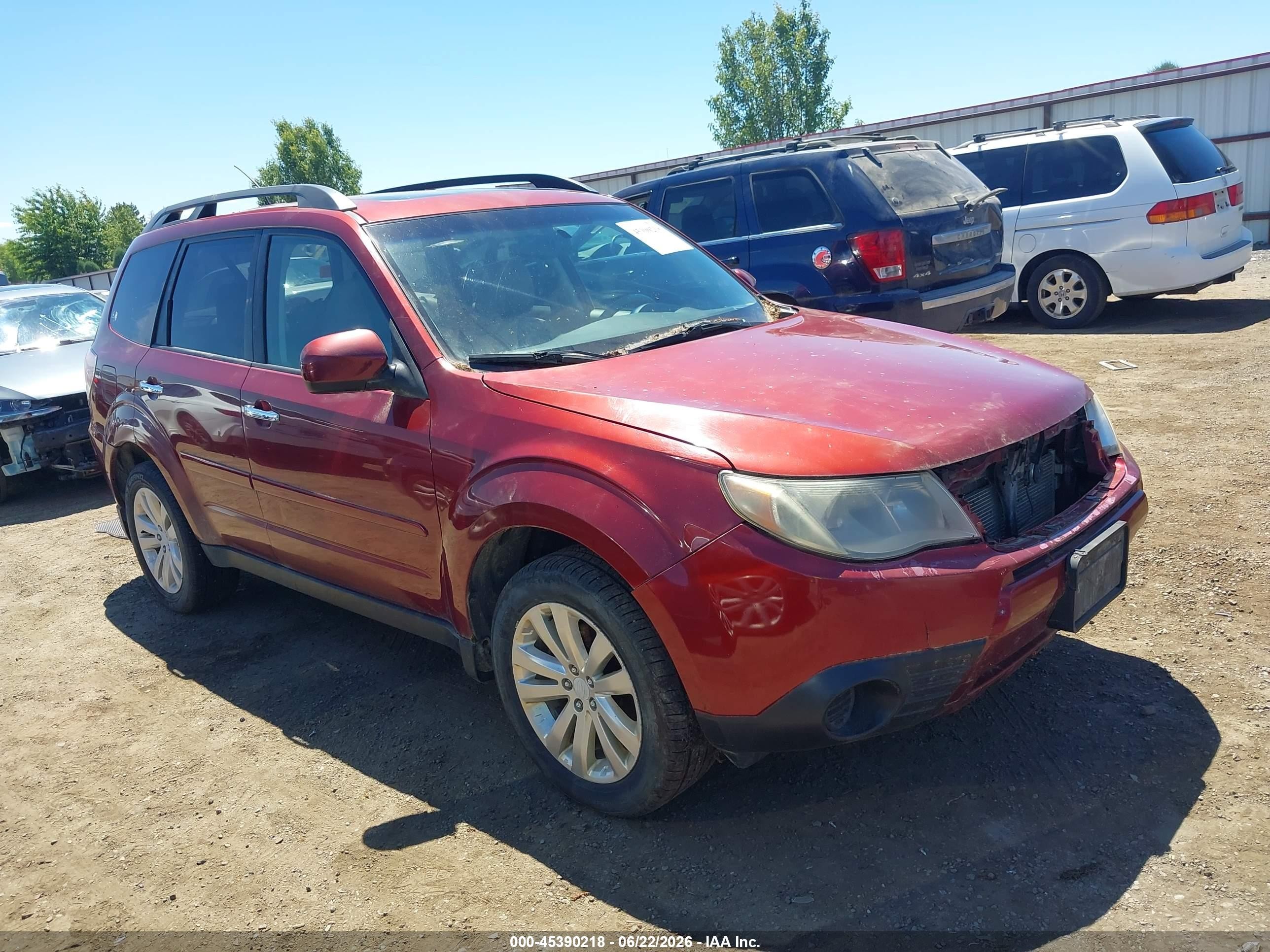2011 Subaru Forester 2.5x Premium Maroon vin: JF2SHADC6BH776327