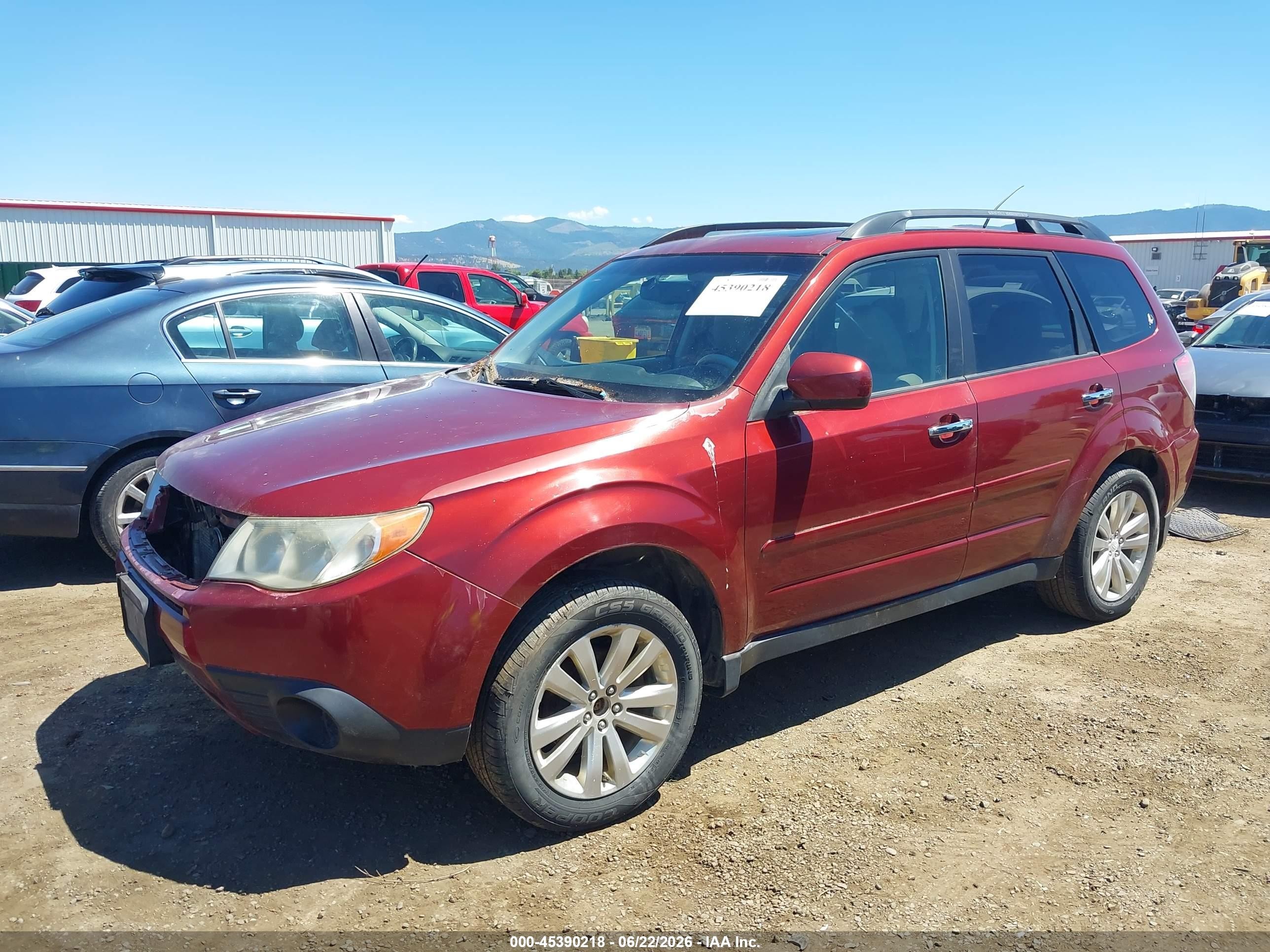 2011 Subaru Forester 2.5x Premium Maroon vin: JF2SHADC6BH776327