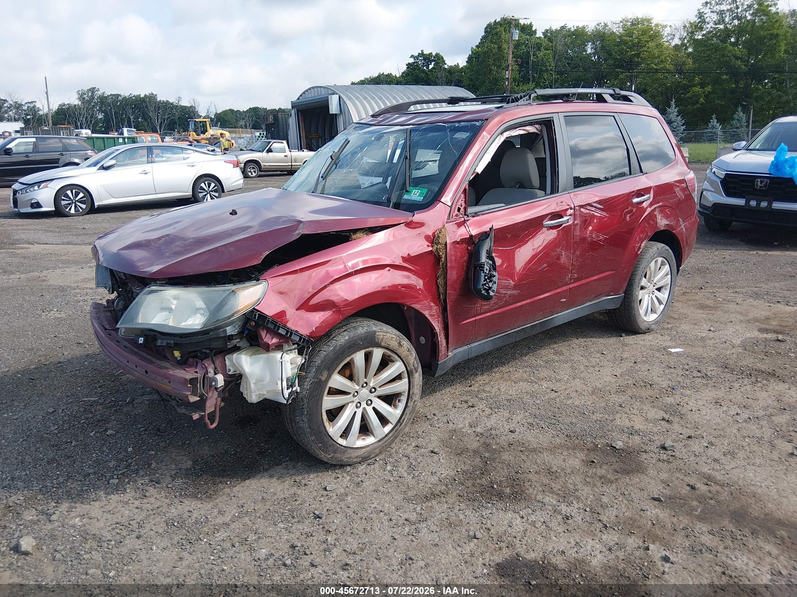 2013 Subaru Forester 2.5x Premium Красный vin: JF2SHADC6DH430149