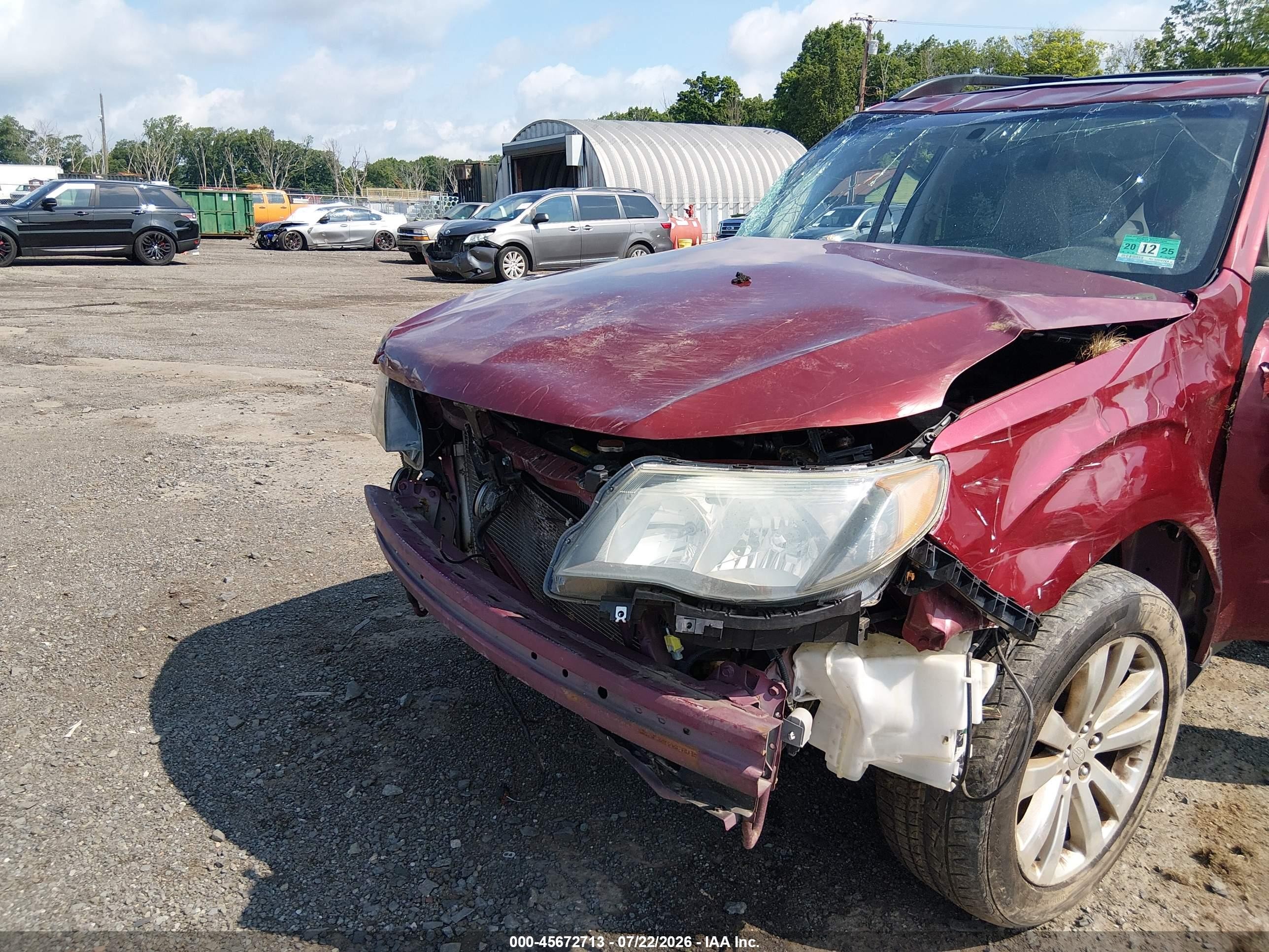 2013 Subaru Forester 2.5x Premium Красный vin: JF2SHADC6DH430149